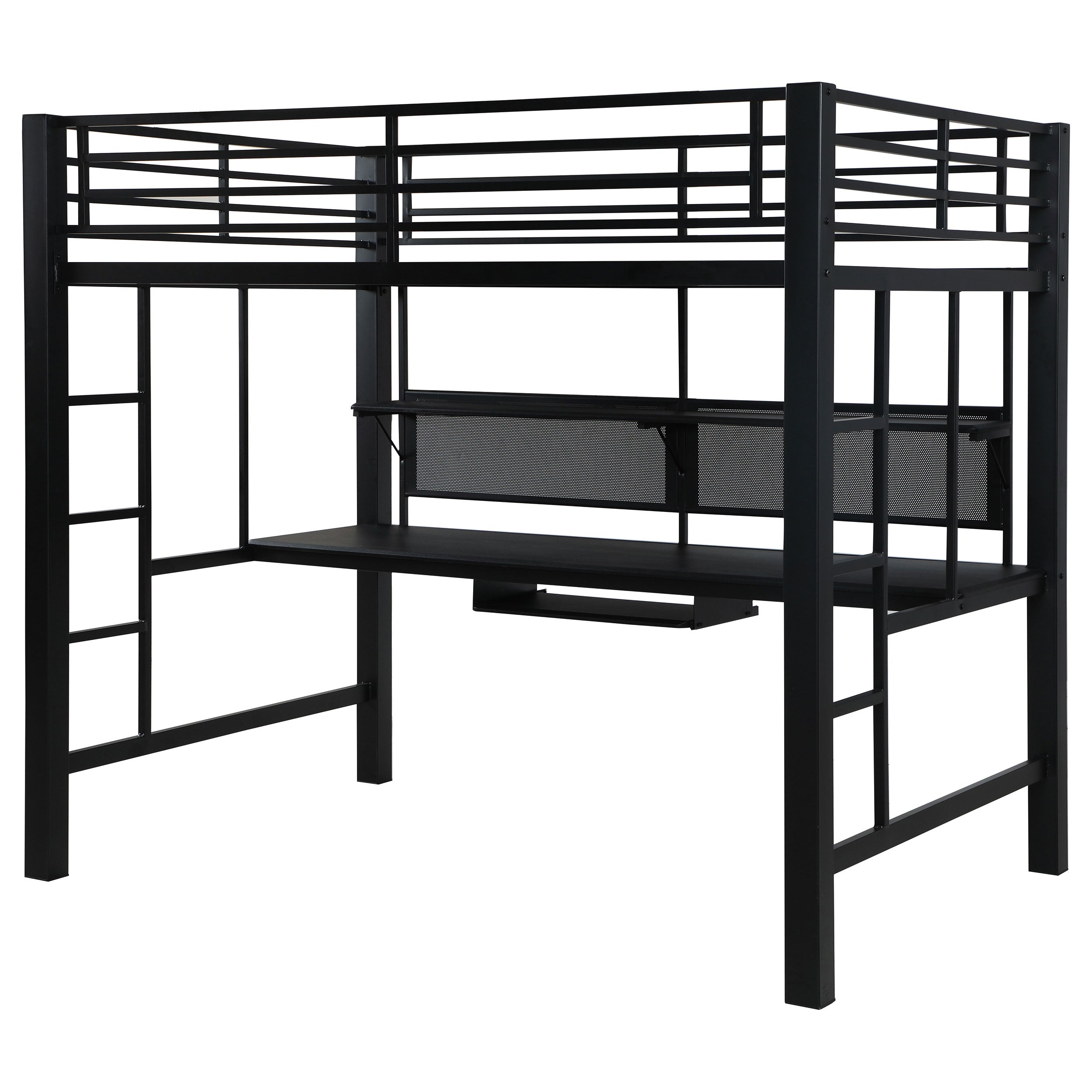 Avalon  Workstation Loft Bed Black