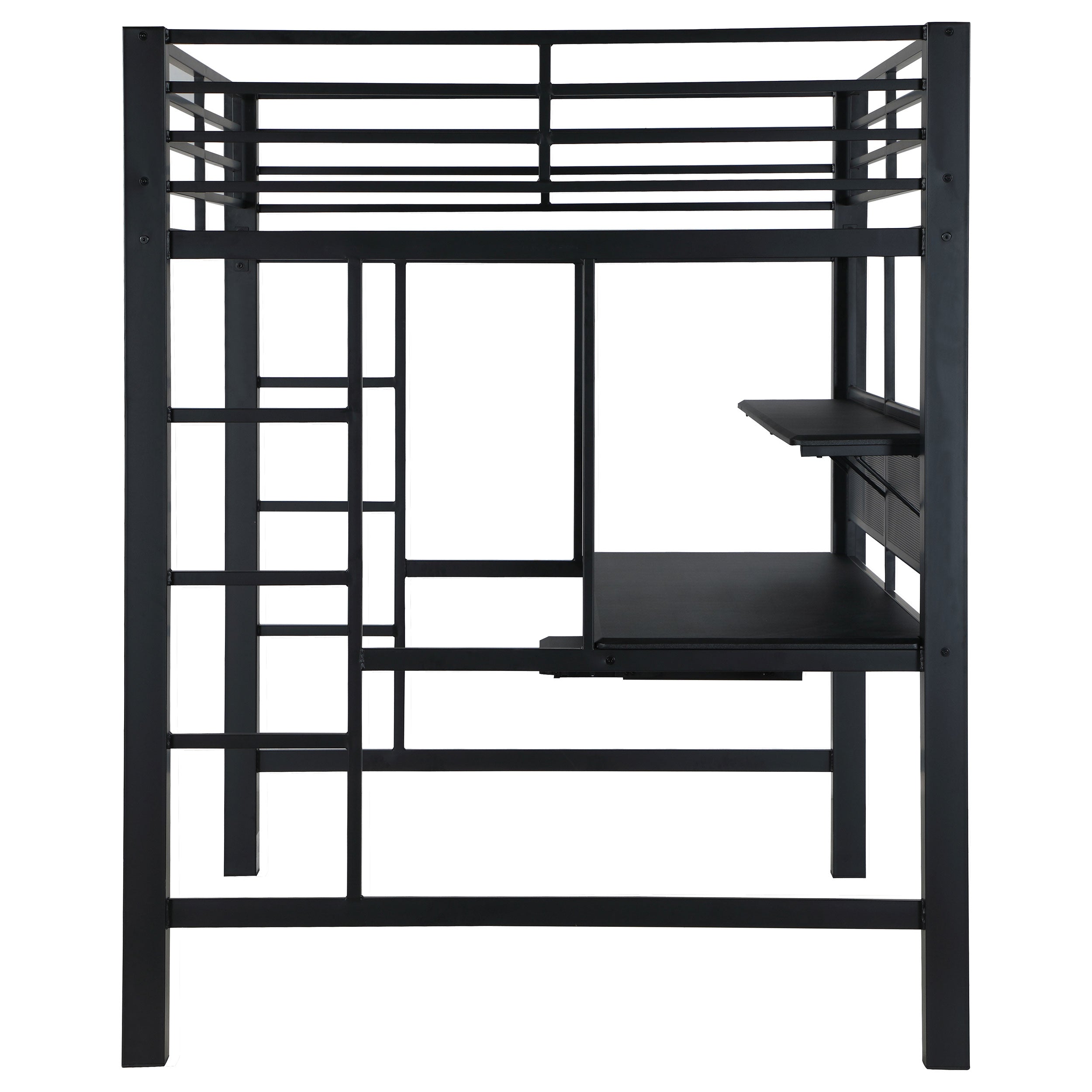 Avalon  Workstation Loft Bed Black