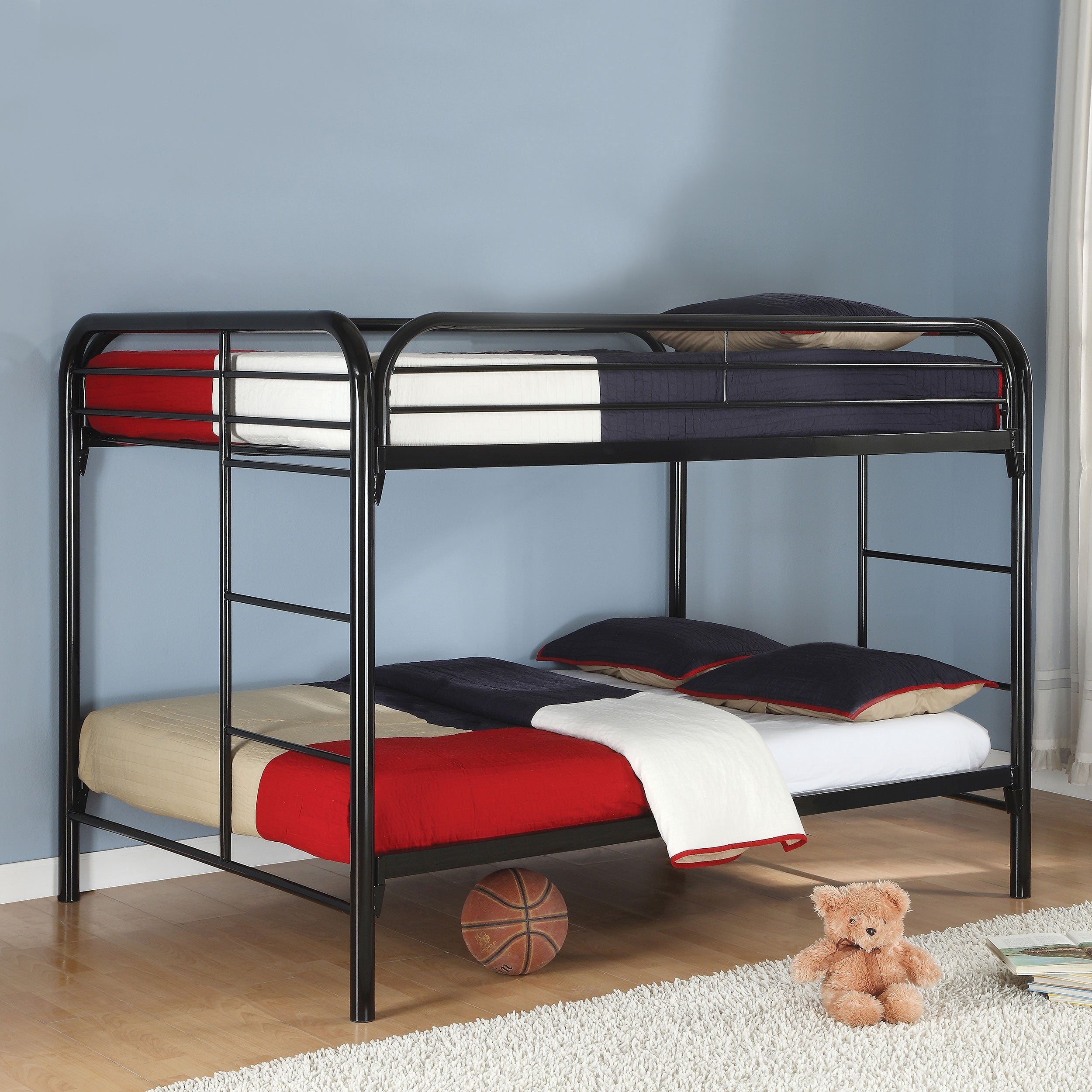 Morgan Metal  Over  Bunk Bed Black