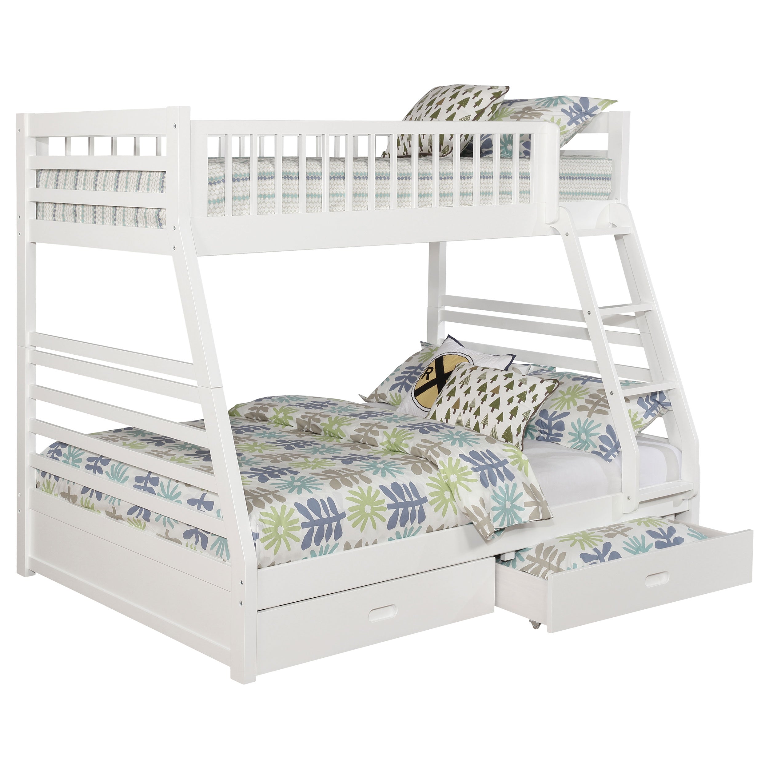 Ashton 2-drawer Wood  Over  Bunk Bed