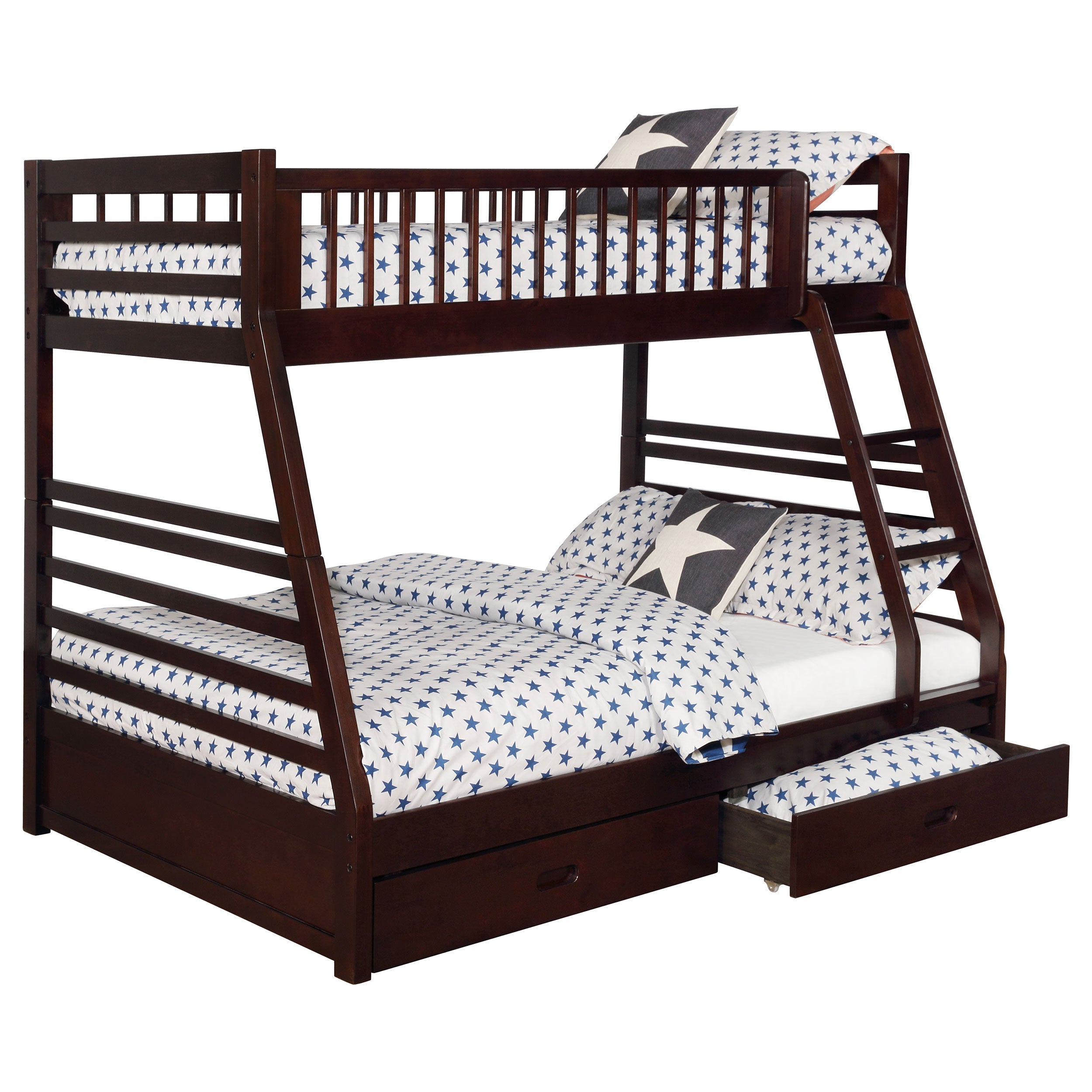 Ashton 2-drawer Wood  Over  Bunk Bed