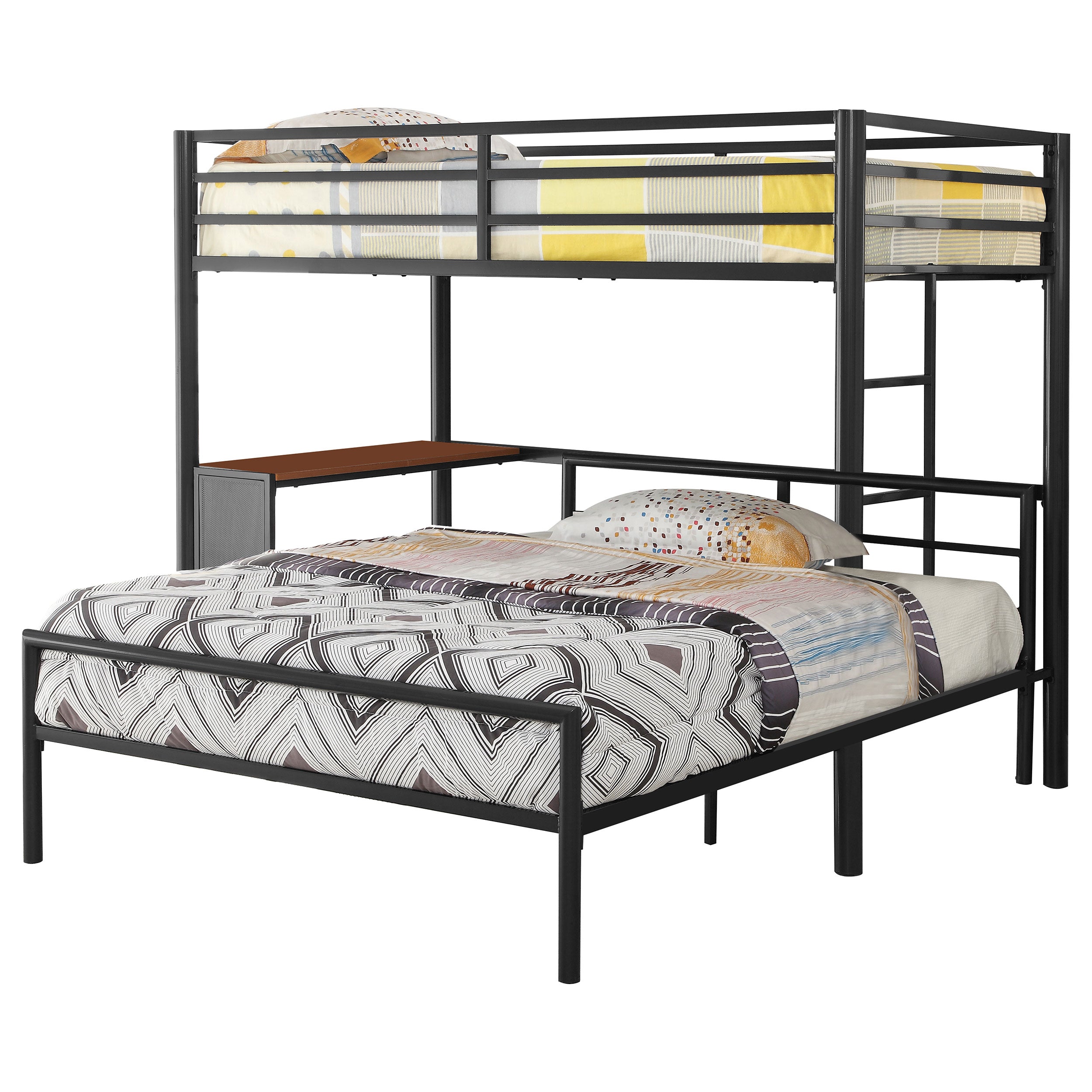 Fisher  Over  Workstation Loft Bed Set Gunmetal