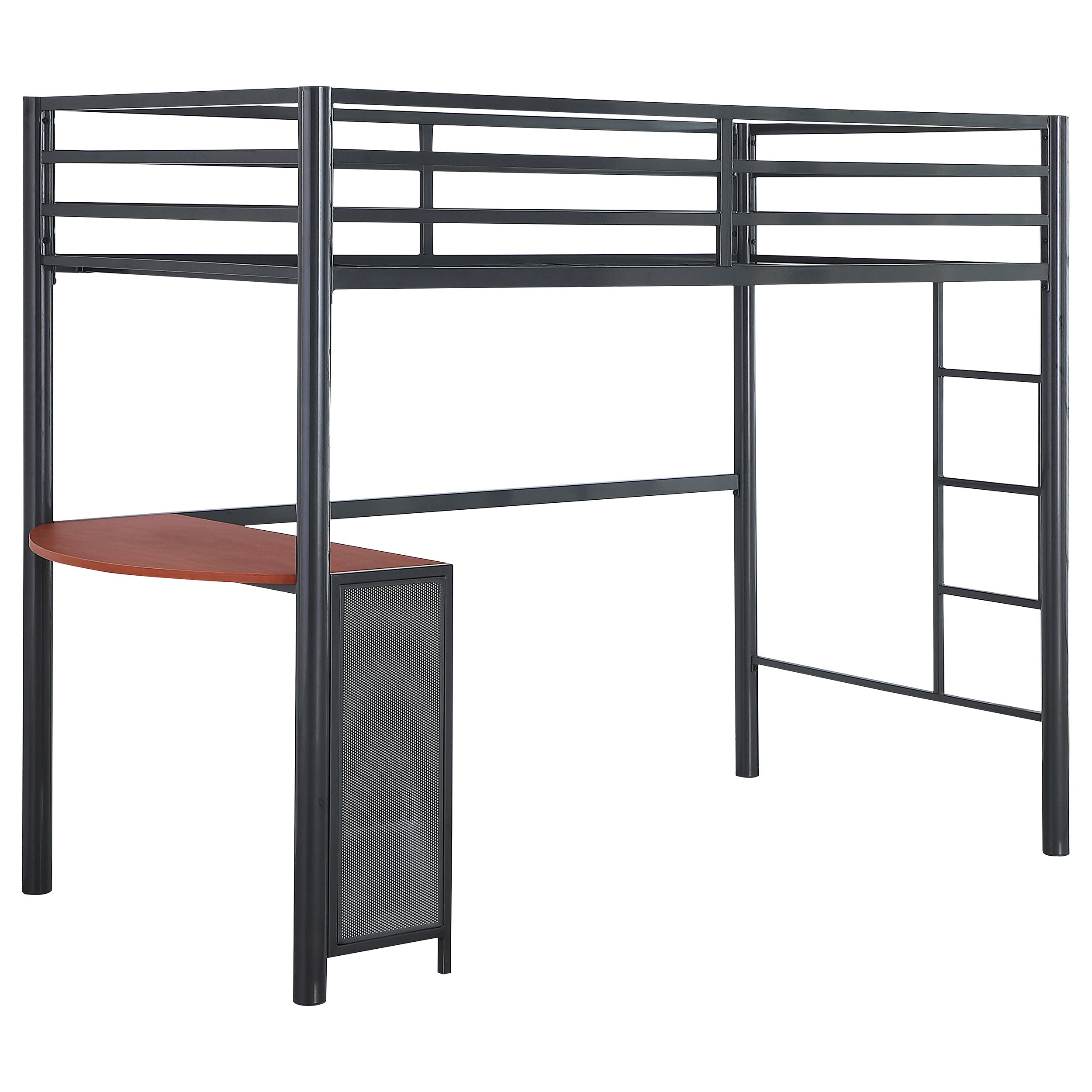 Fisher  Workstation Loft Bed Gunmetal