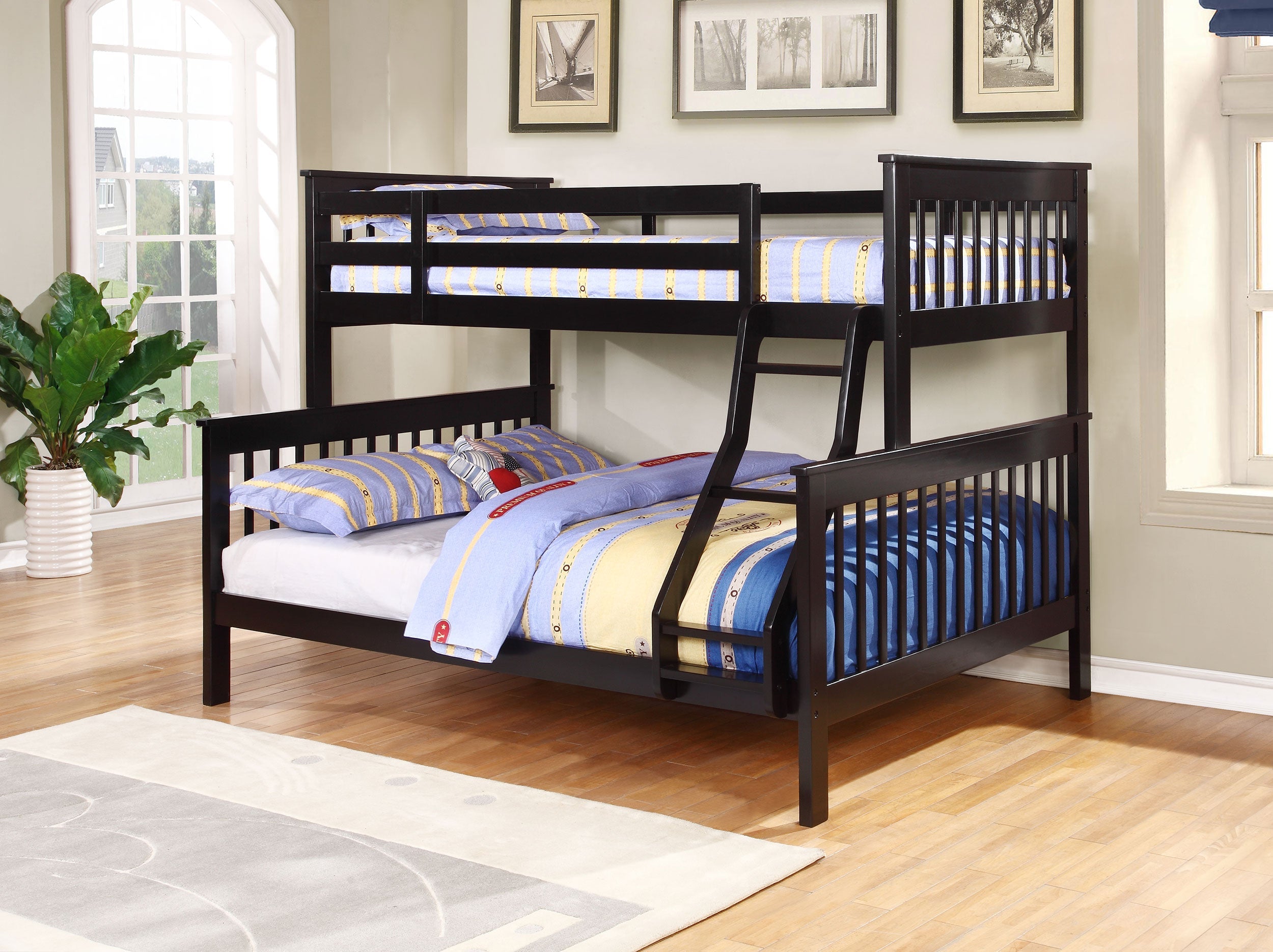 Chapman Wood  Over  Bunk Bed Black