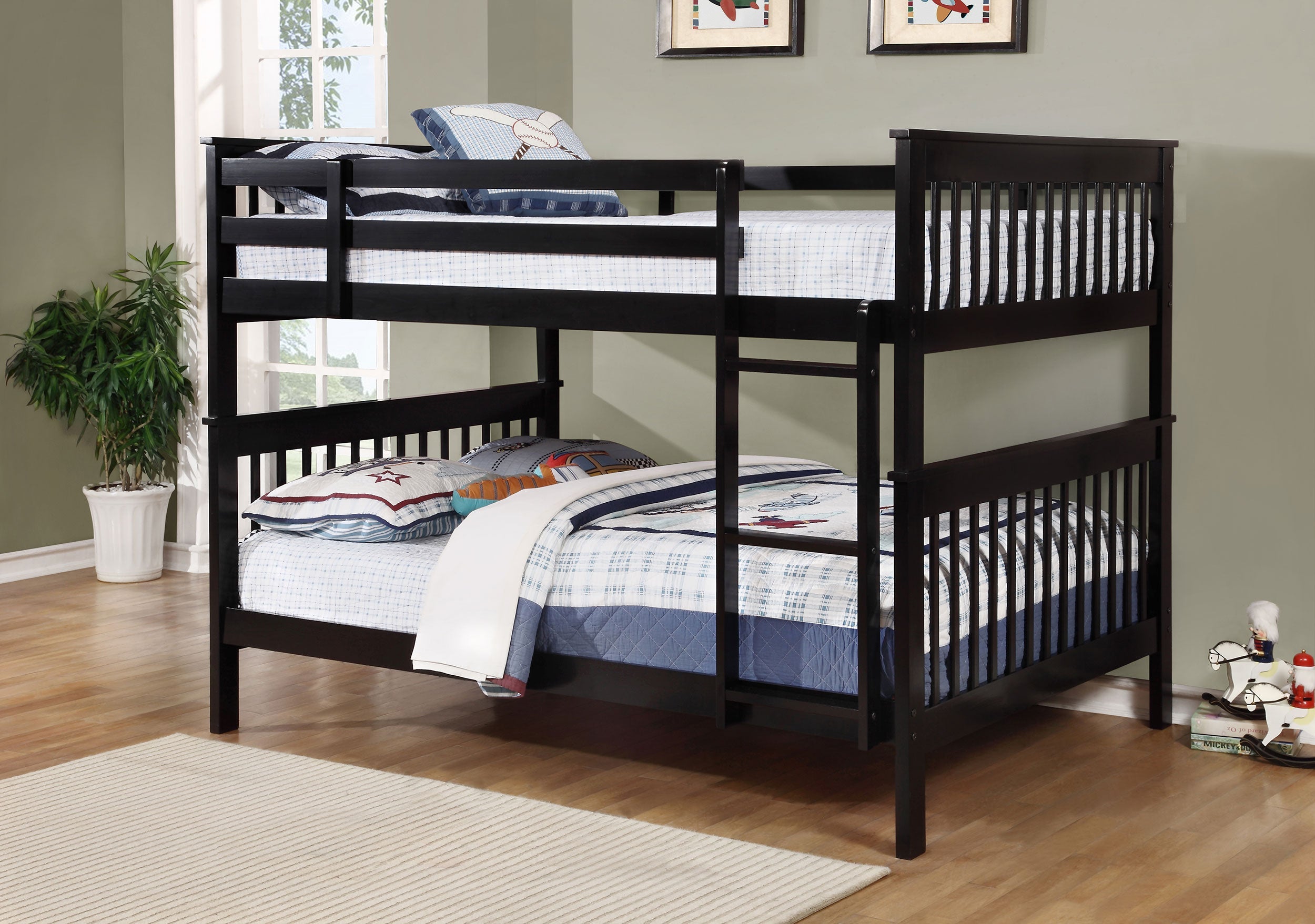 Chapman Wood  Over  Bunk Bed Black