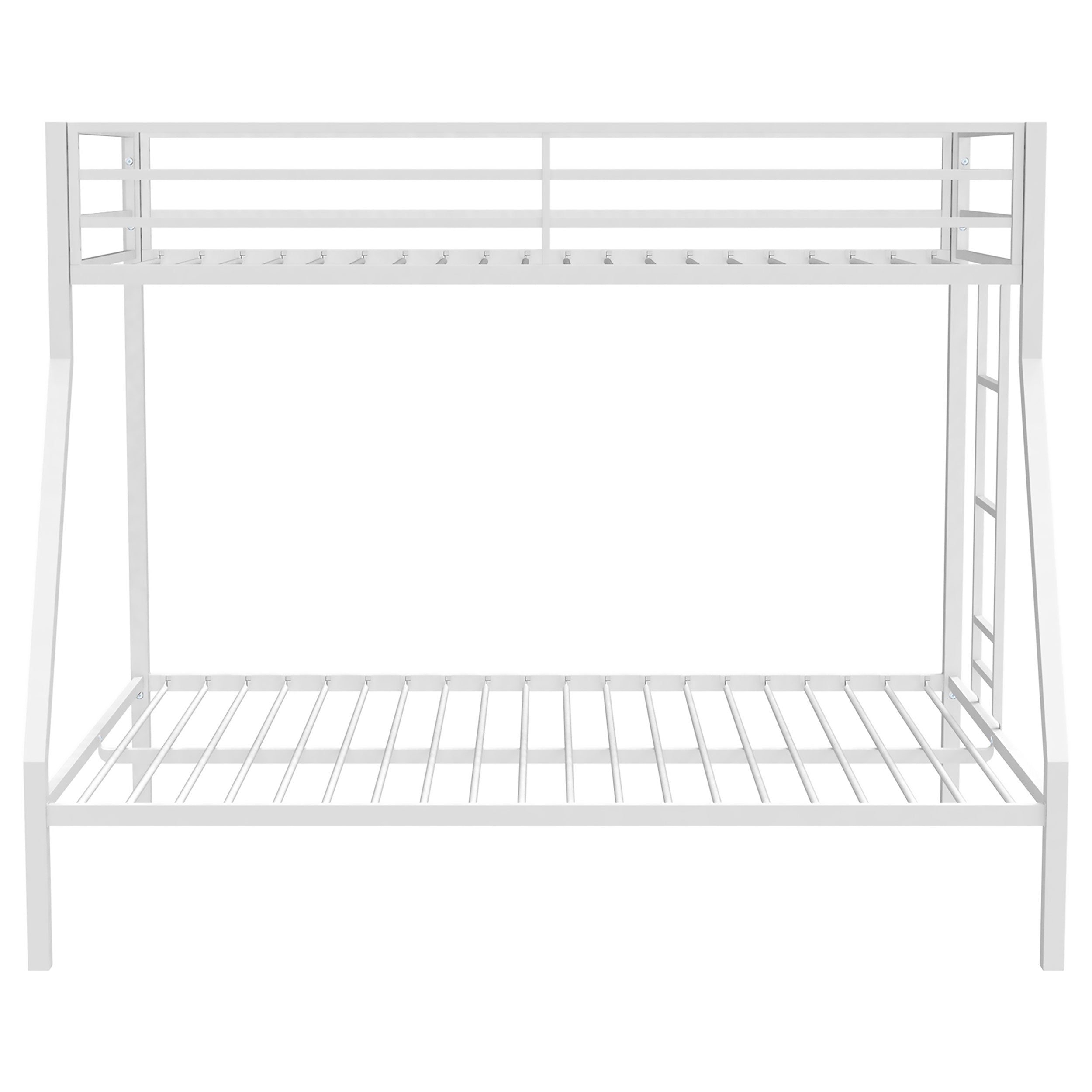 Alevera Metal Bunk Bed with Ladder Black