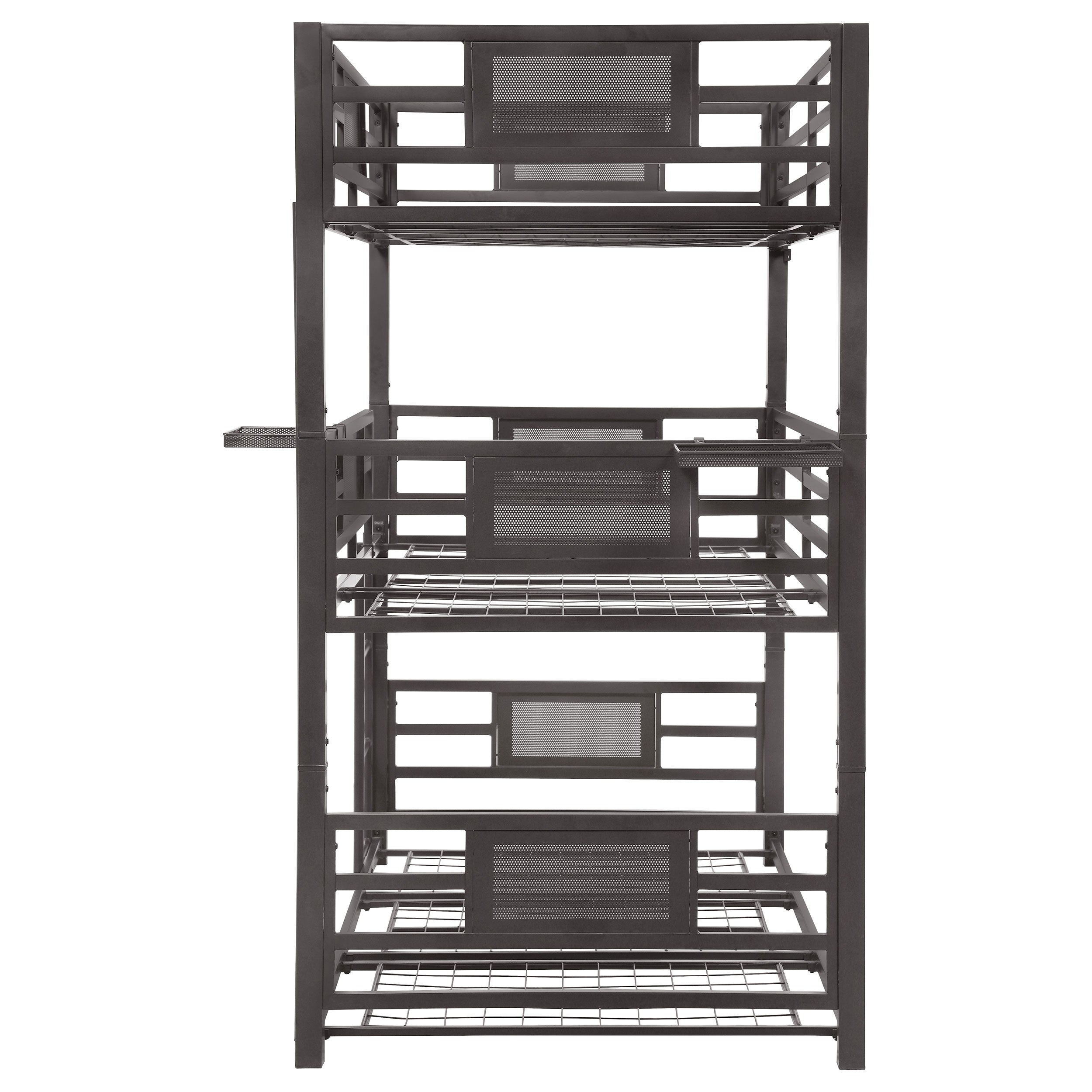 Rogen Metal  Triple Bunk Bed Dark Bronze
