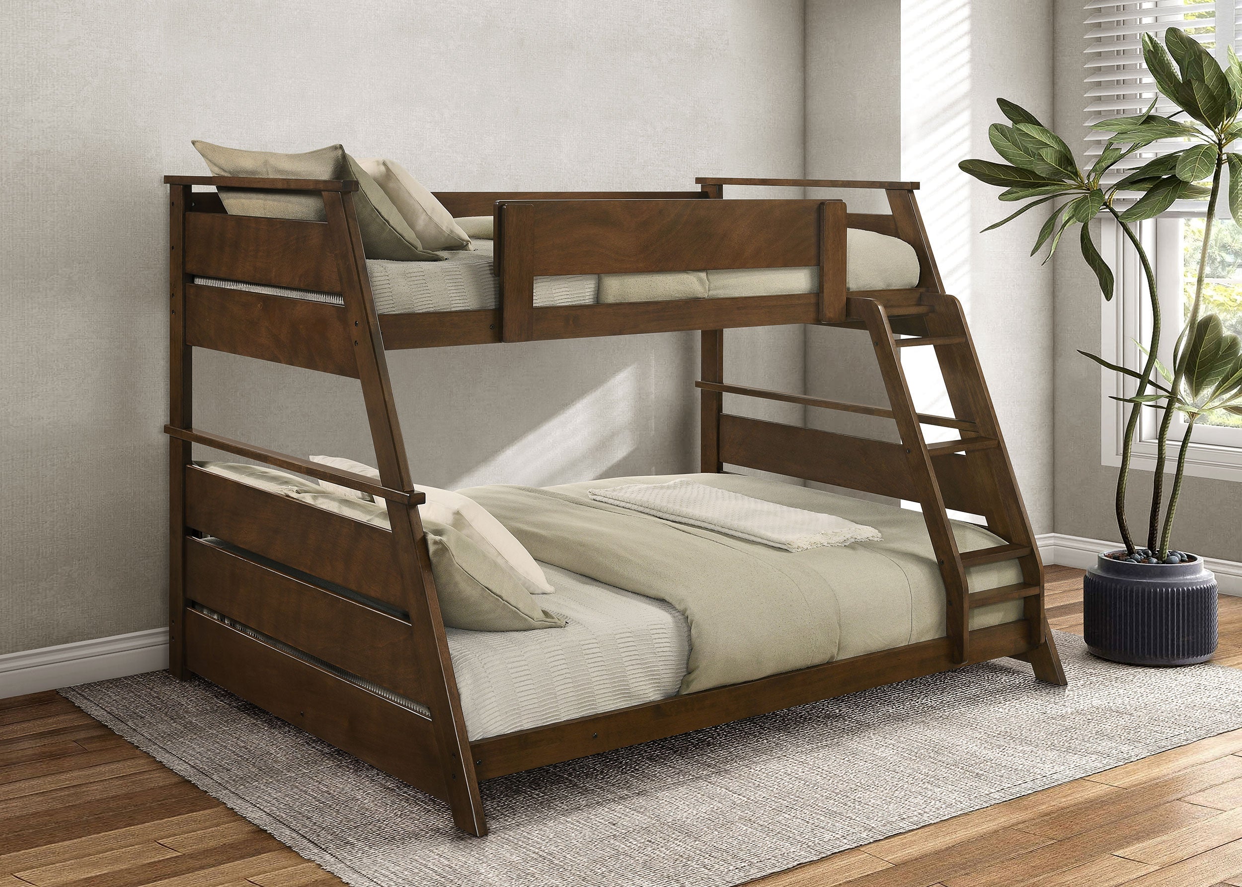 Holden Wood Veneer  Over  Bunk Bed Walnut