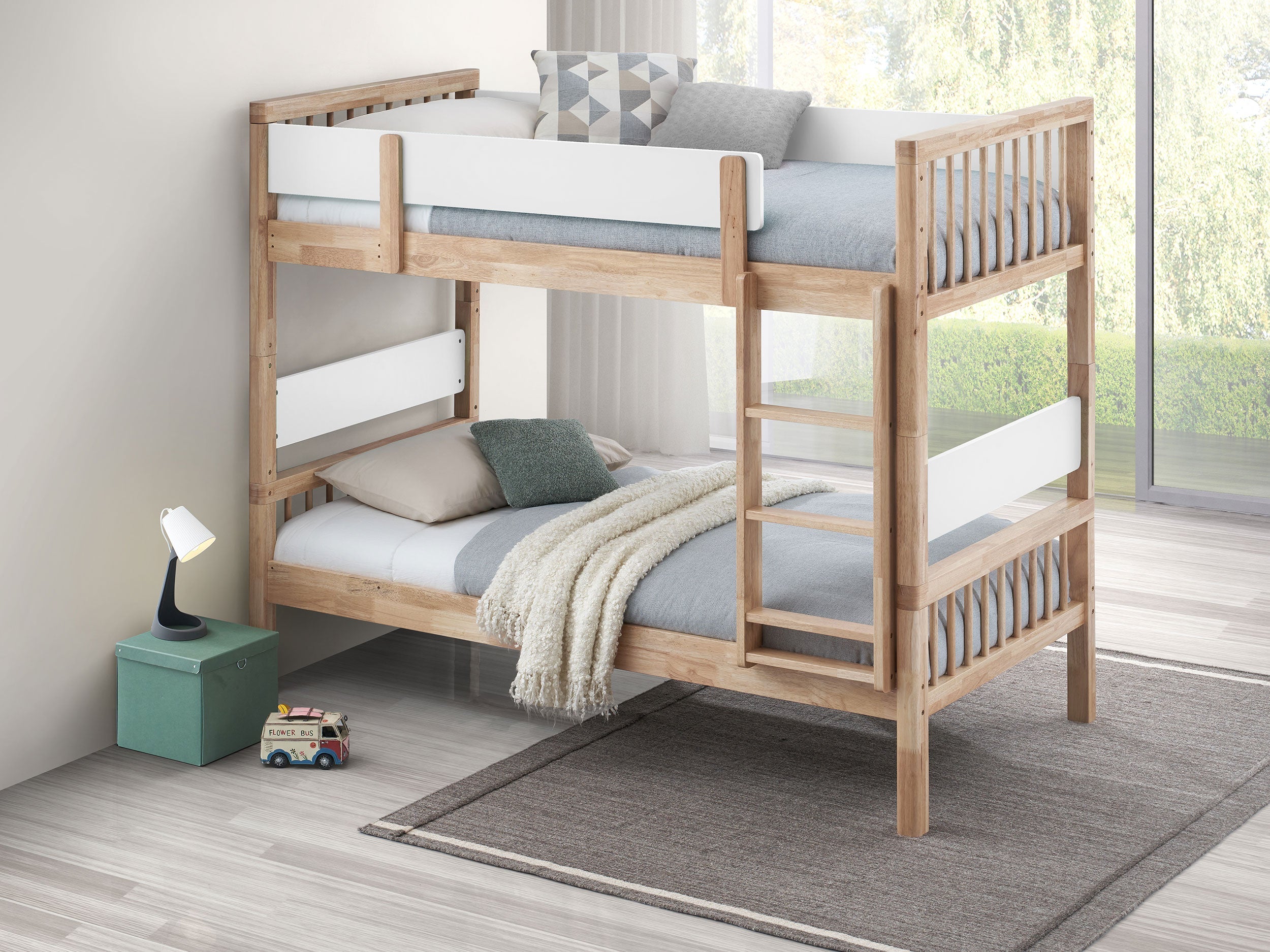 Dakota Wood  Over  Bunk Bed Natural