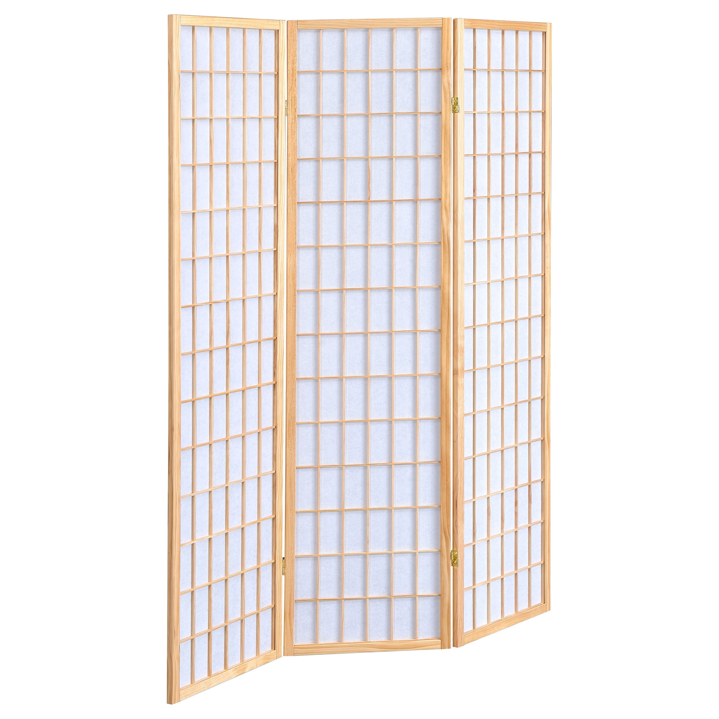 Carrie 3-Panel Room Divider Folding Shoji Screen Black
