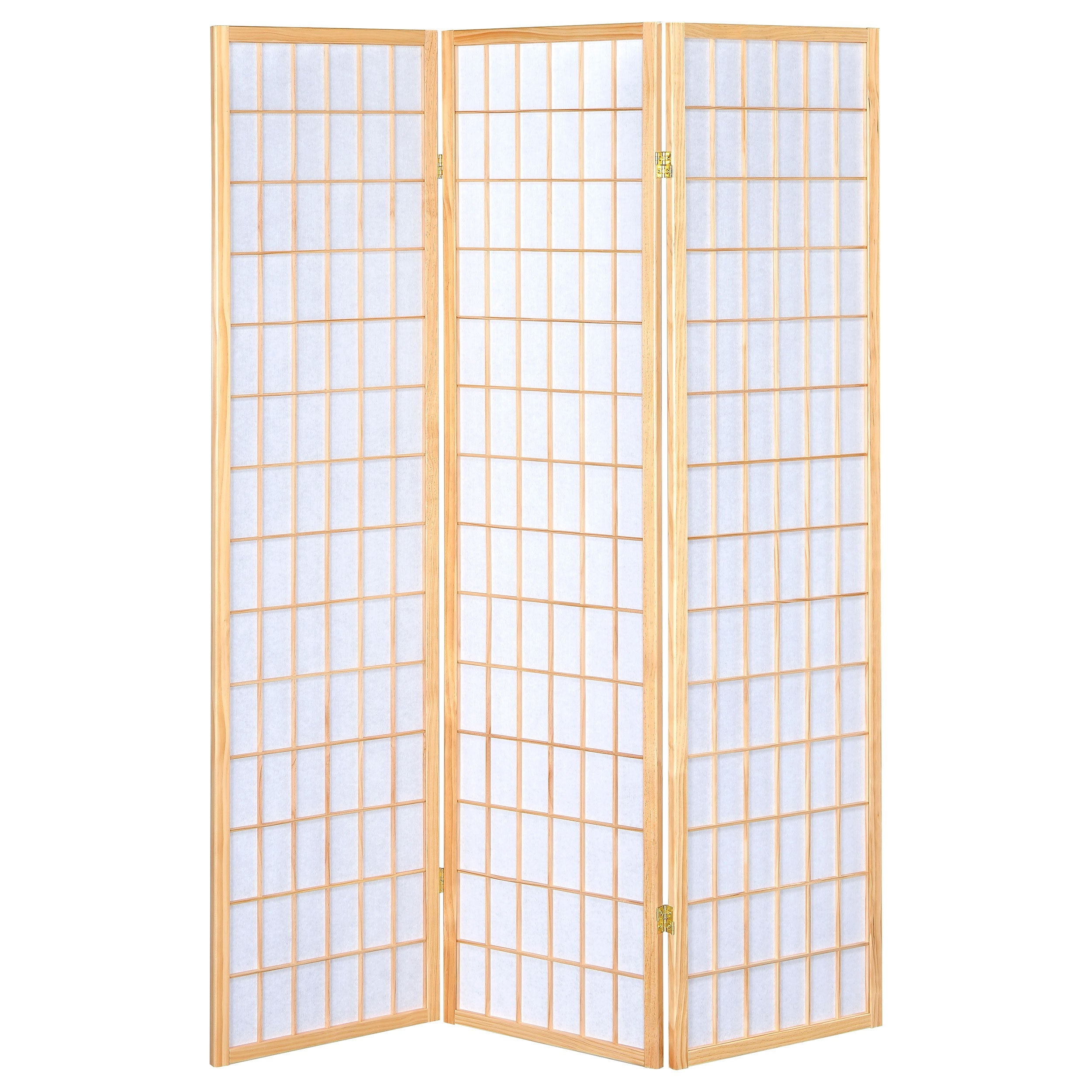Carrie 3-Panel Room Divider Folding Shoji Screen Black