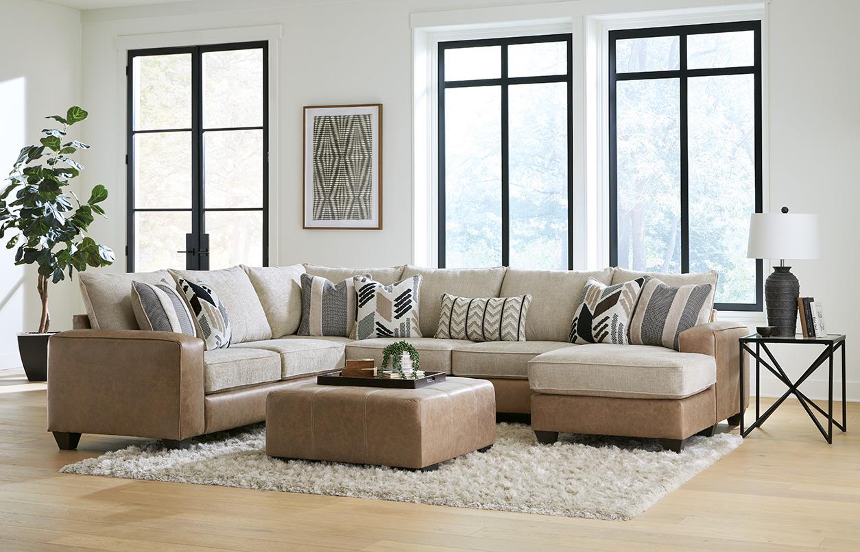 Clash Buff 3-Piece Sectional Sofa