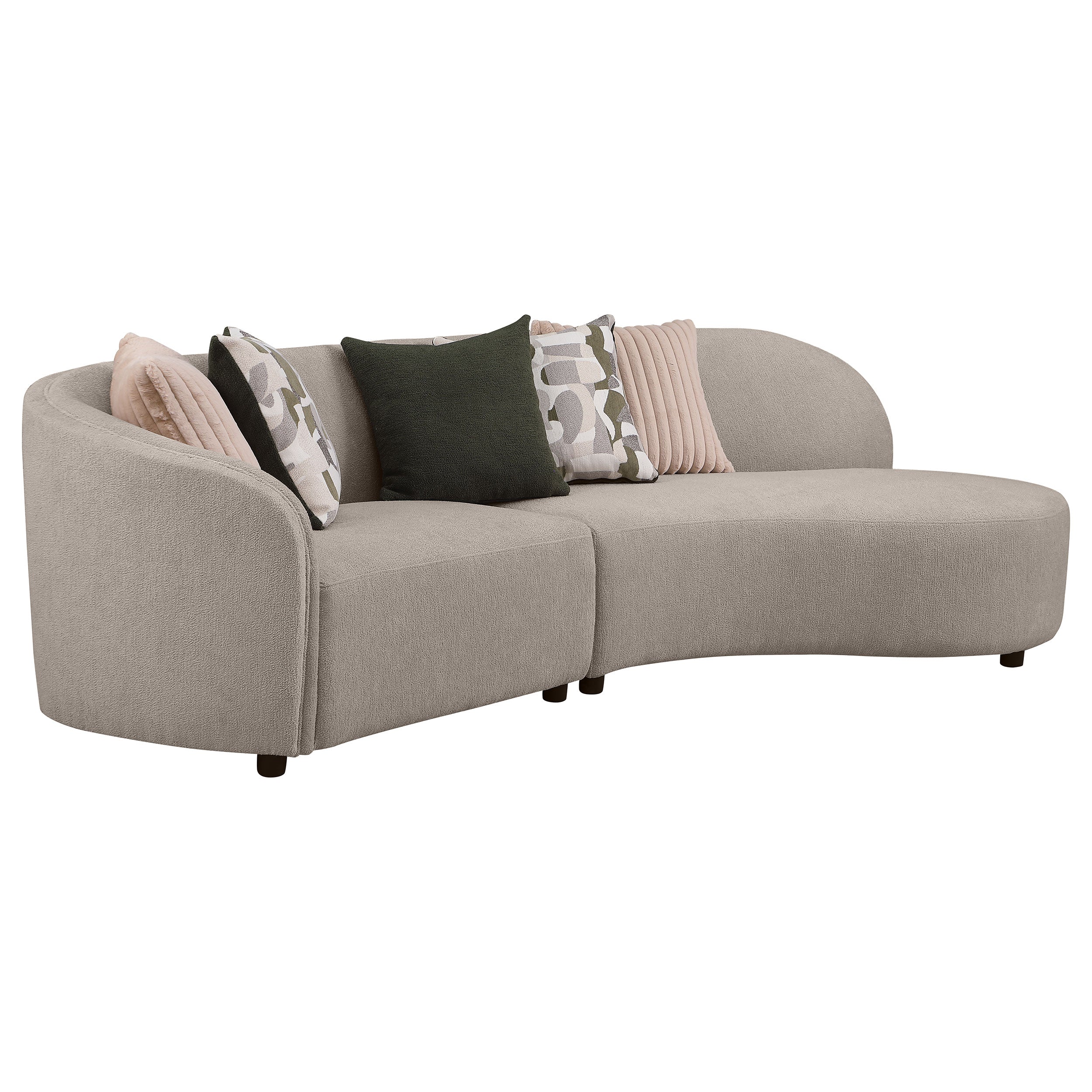 Fayette  Upholstered Sectional Sofa Greige