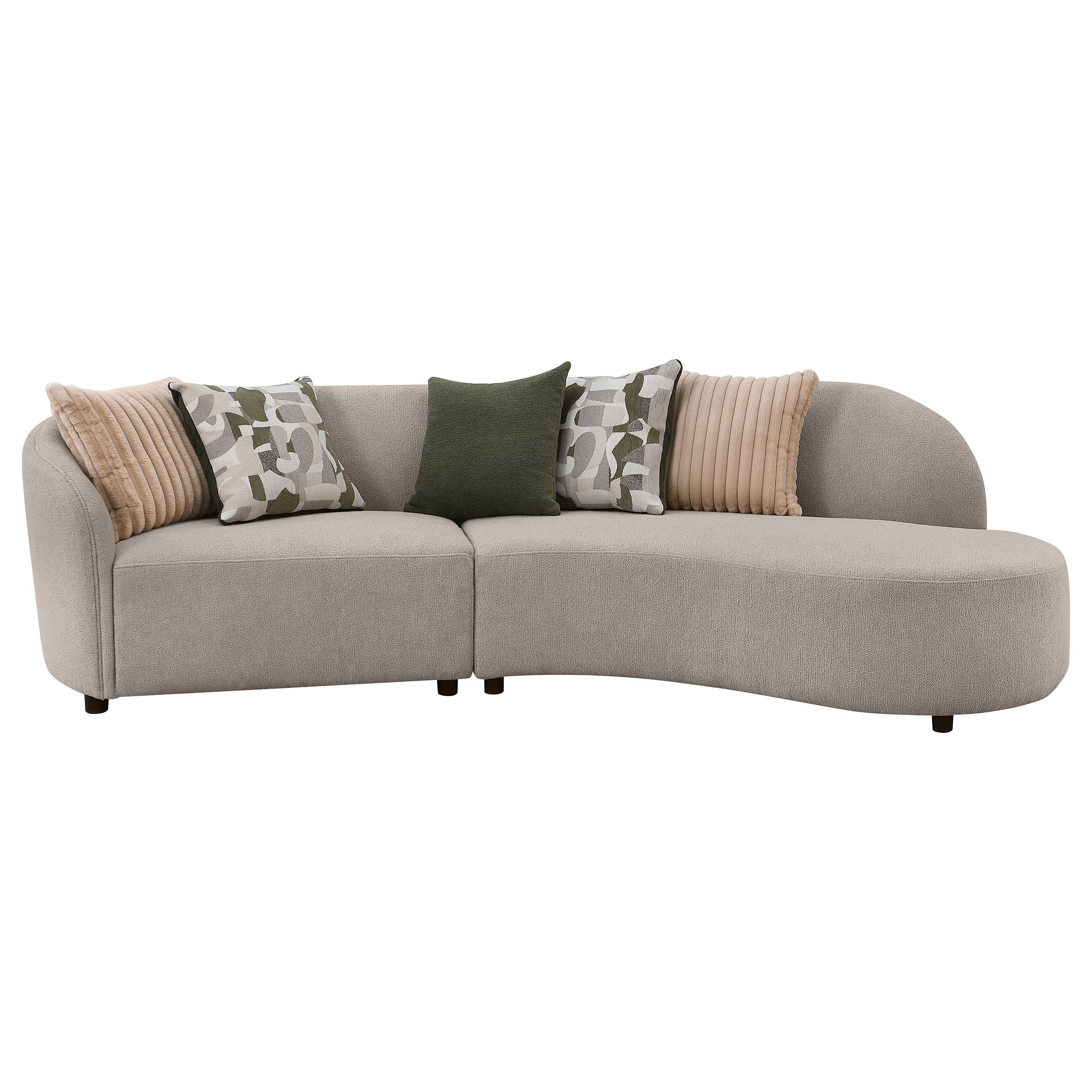 Fayette  Upholstered Sectional Sofa Greige
