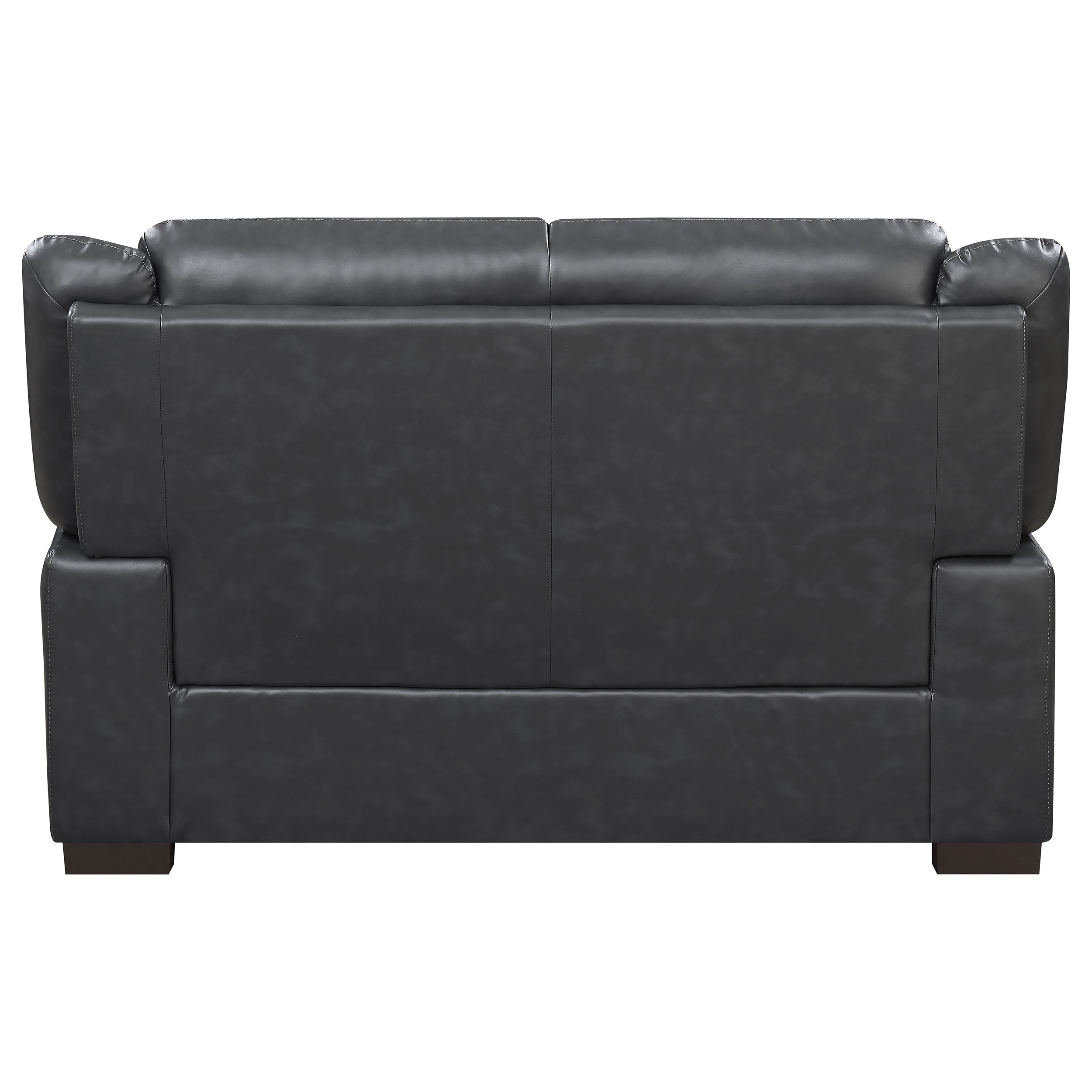 Arabella Upholstered Padded Arm Loveseat Grey