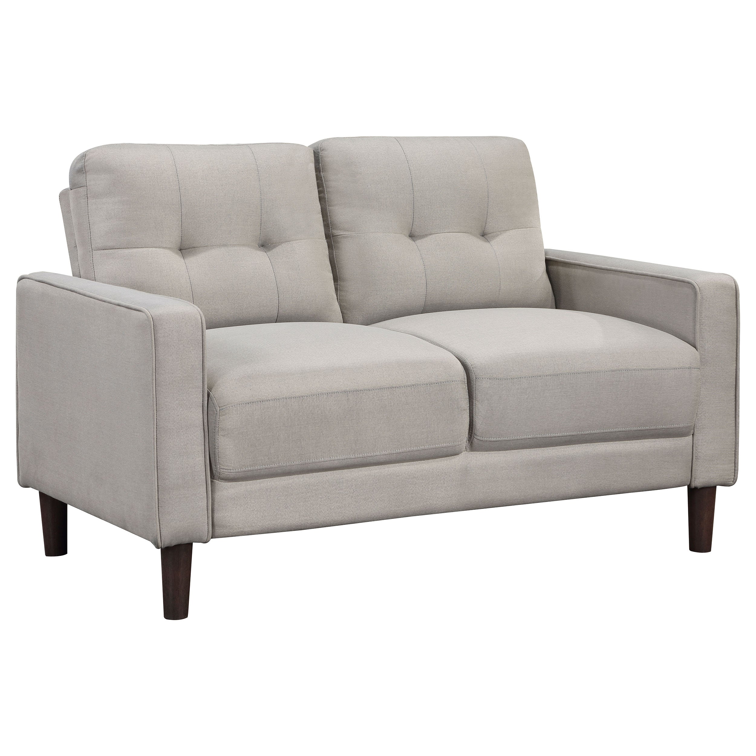 Bowen  Upholstered Track Arm Tufted Sofa Set Beige