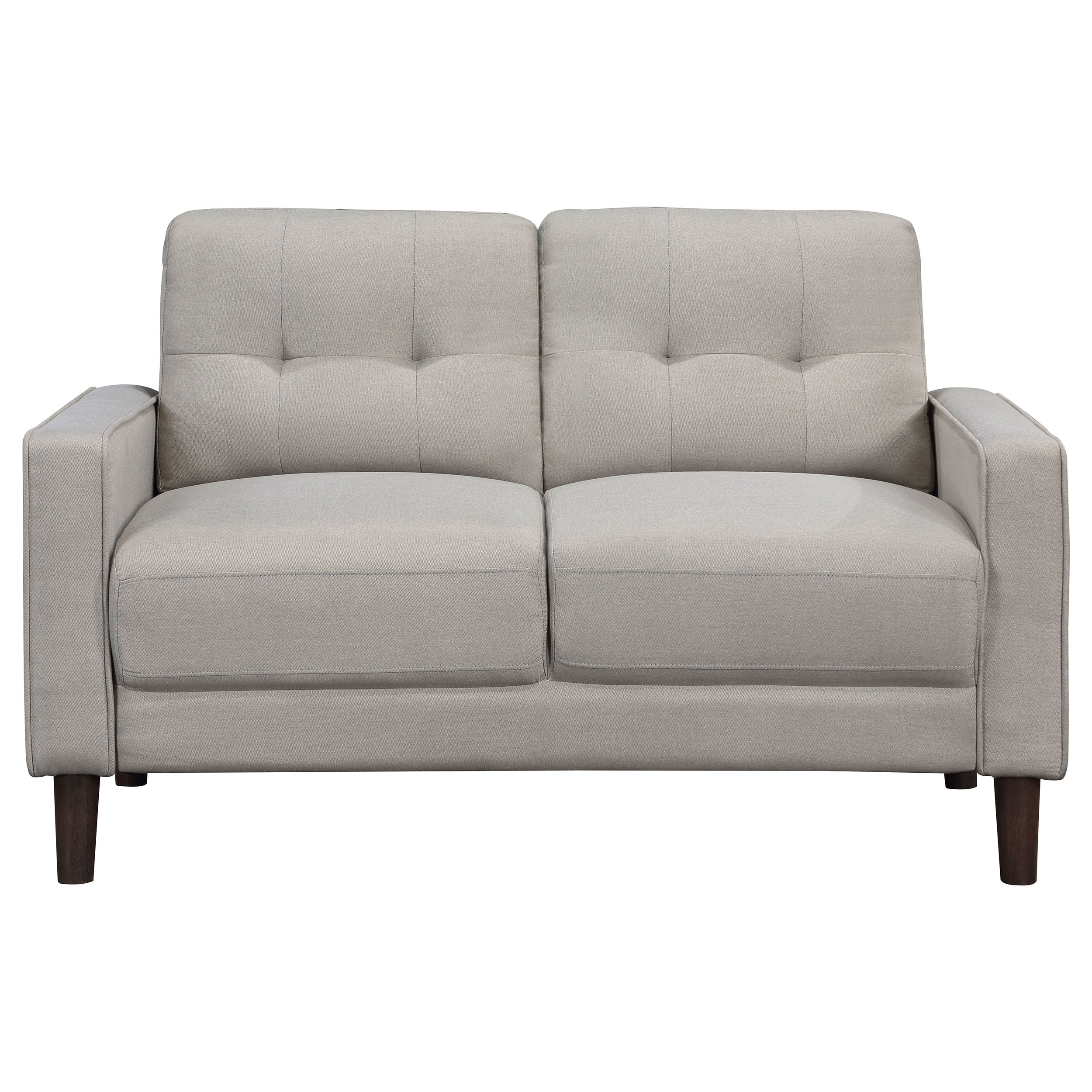 Bowen  Upholstered Track Arm Tufted Sofa Set Beige