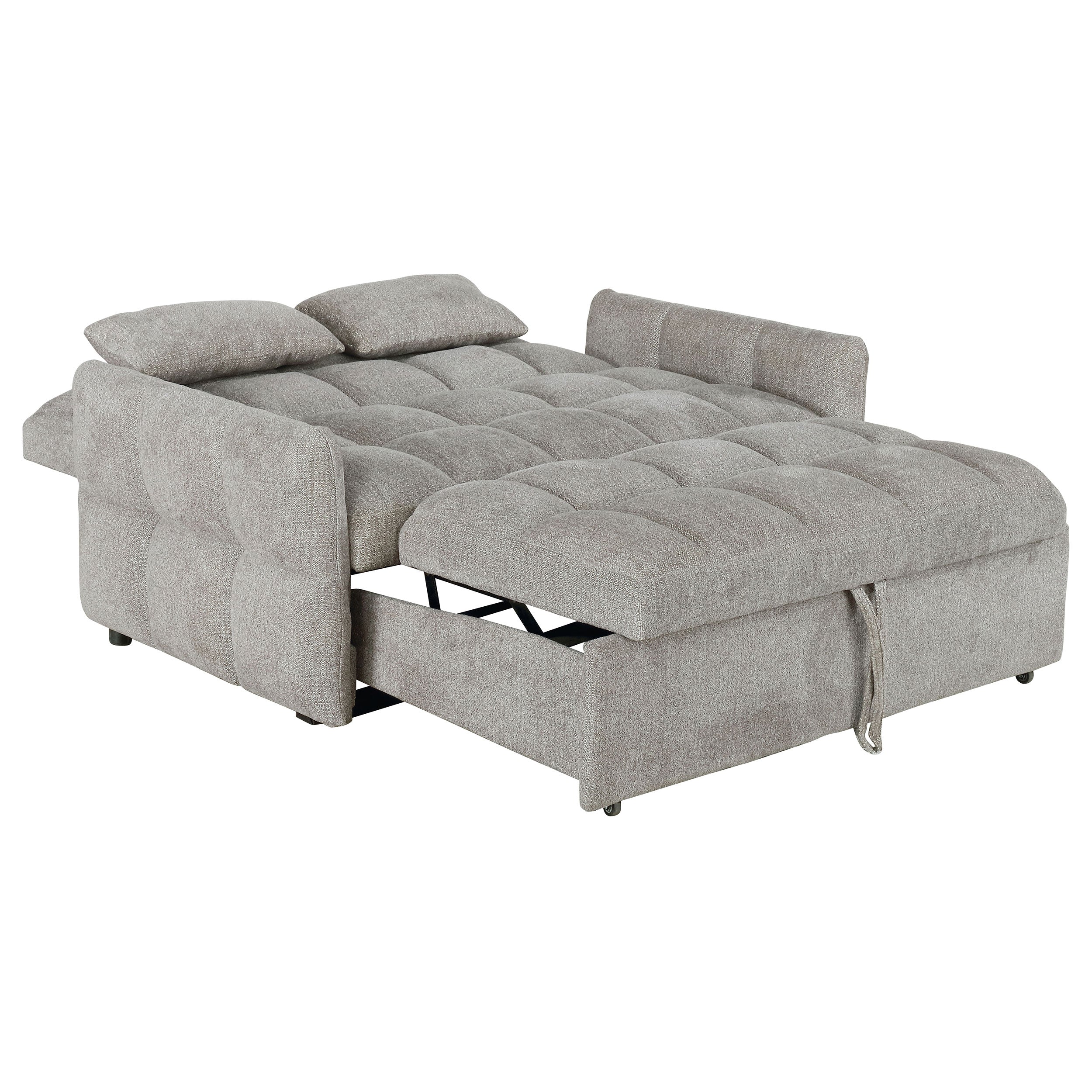 Cotswold Upholstered Convertible Sleeper Sofa Bed Dark Grey