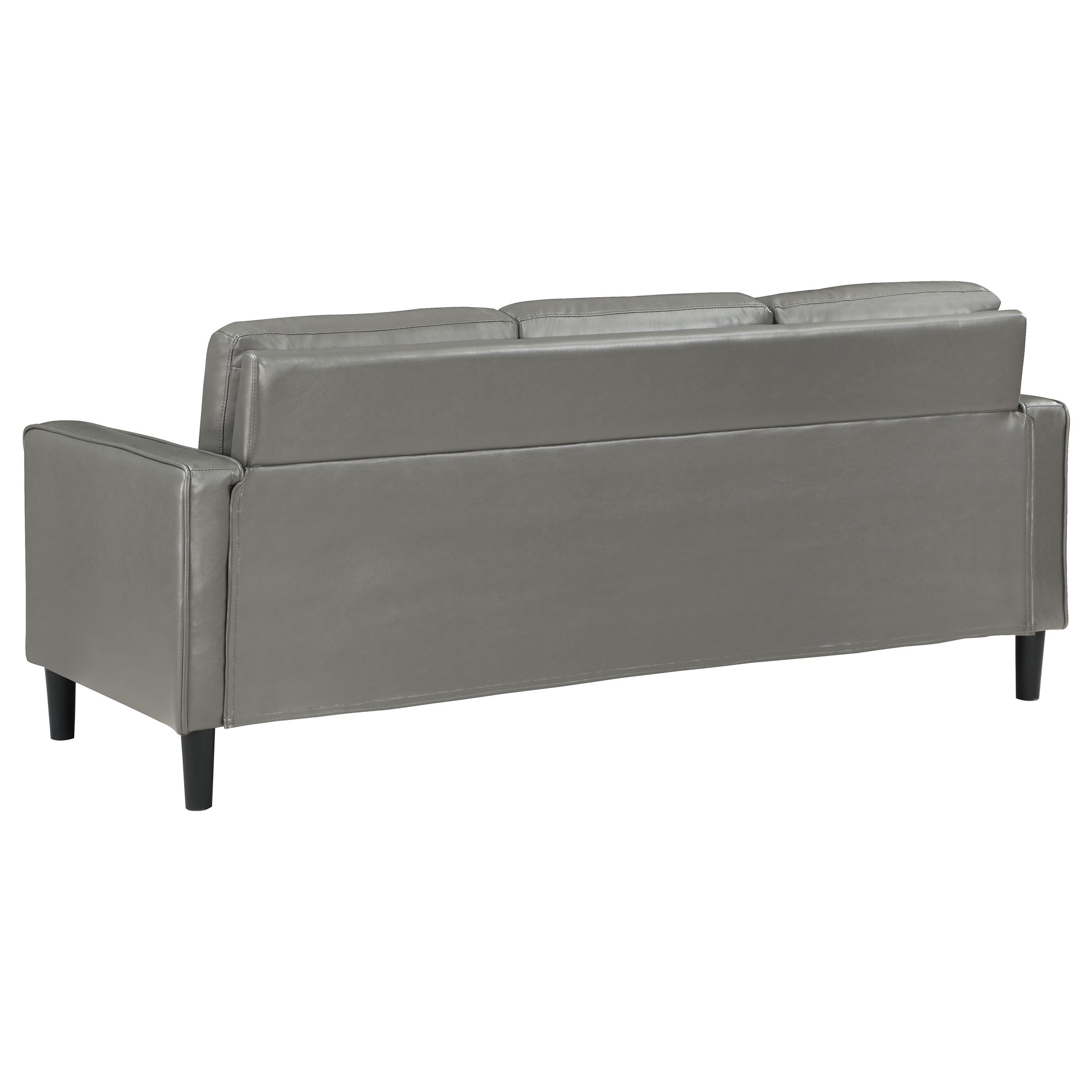 Ruth Upholstered Track Arm Sofa Black