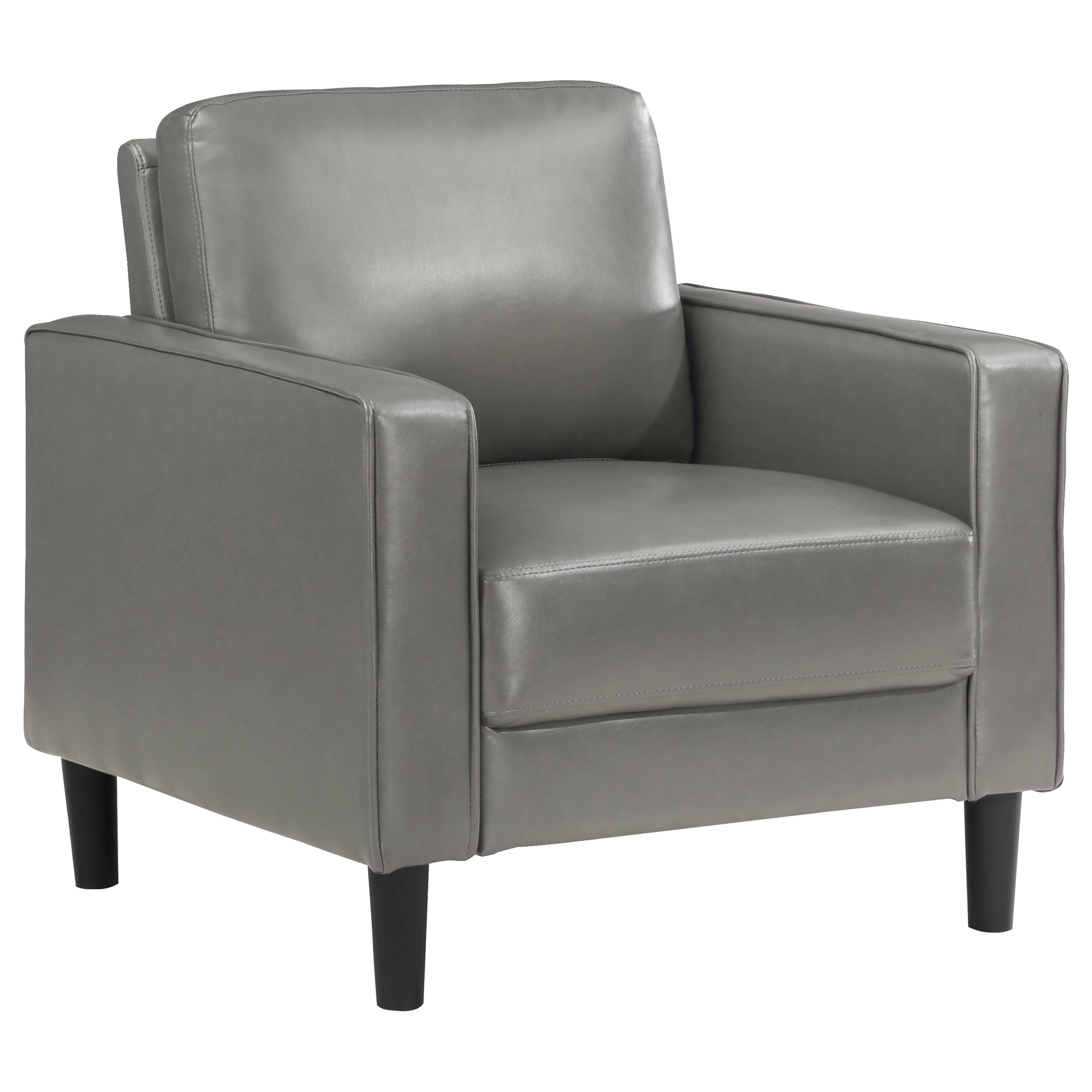 Ruth Upholstered Track Arm Accent Chair Black