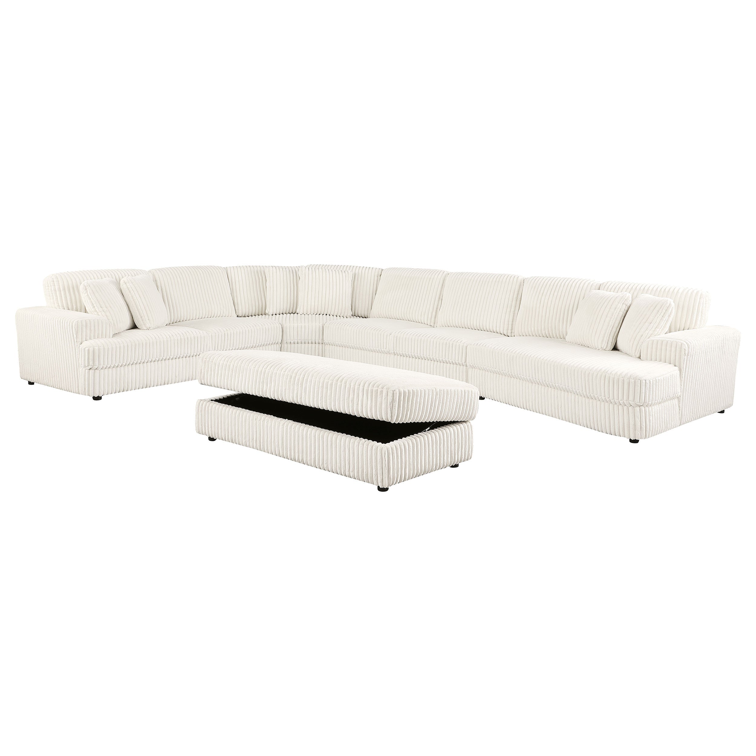 Emberson Upholstered Modular Sectional Sofa Ivory