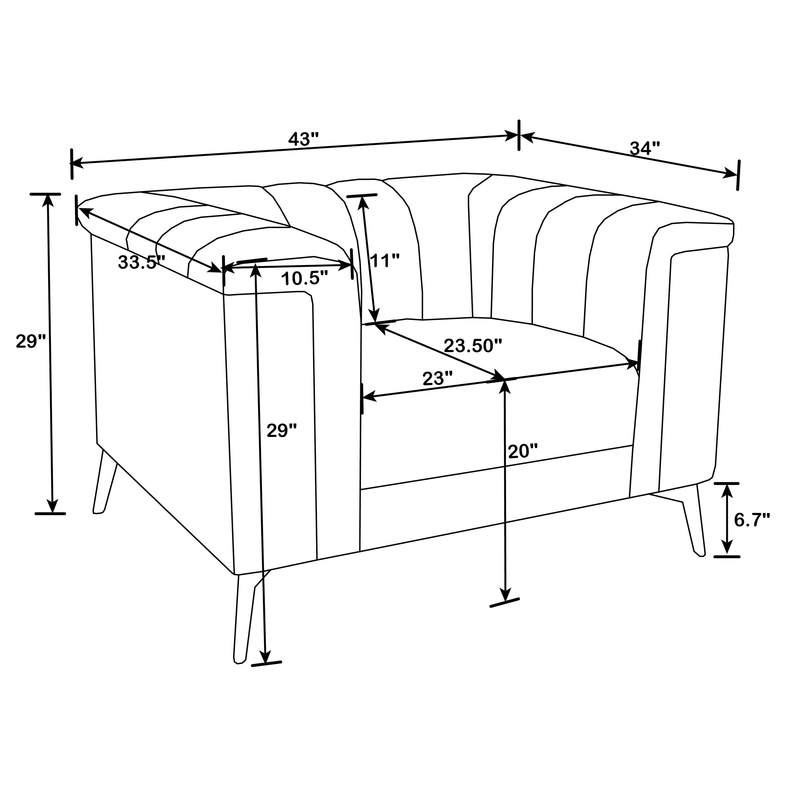 Sillón azul tipo esmoquin Chalet