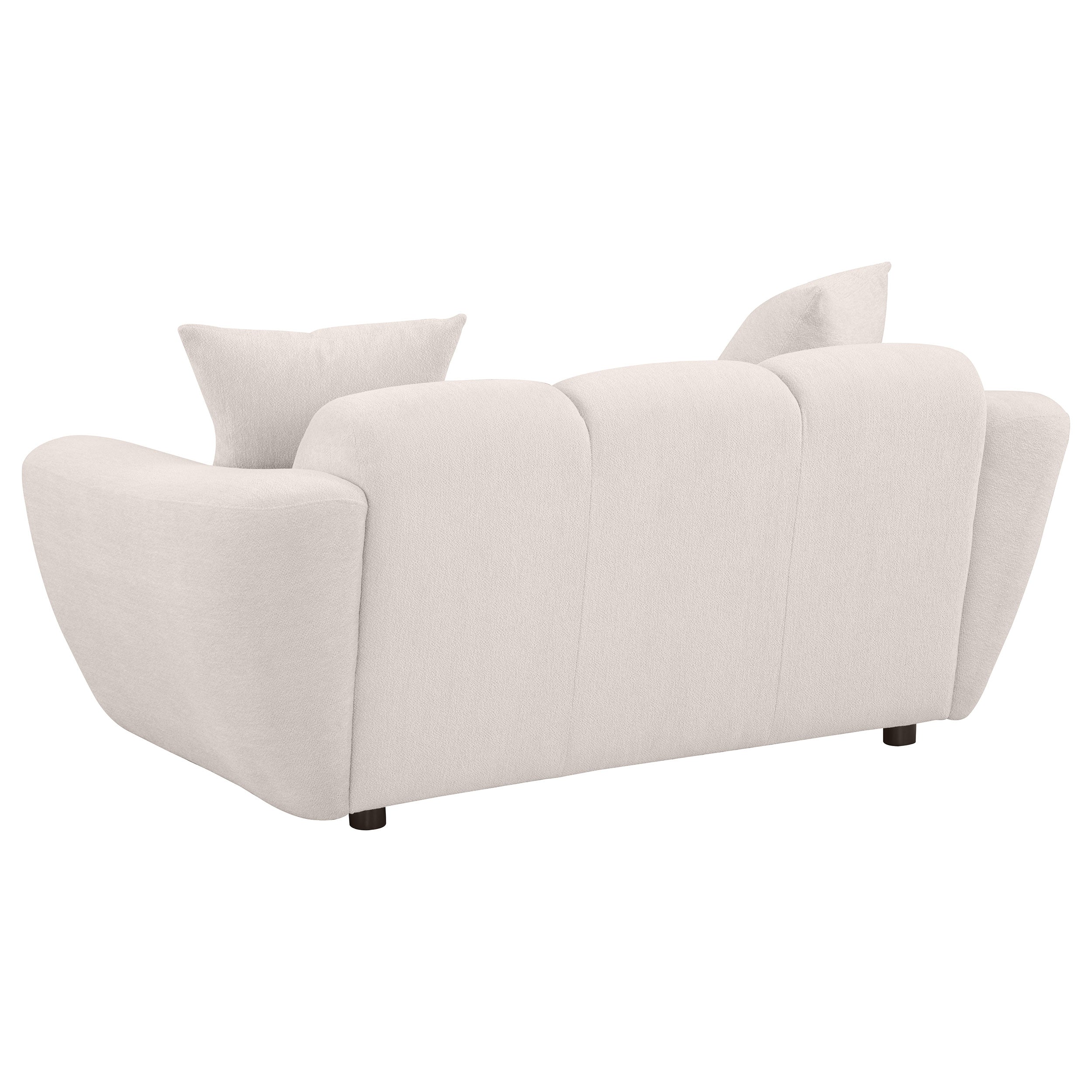 Destino Chenille Splayed Arm Sofa Set Greige