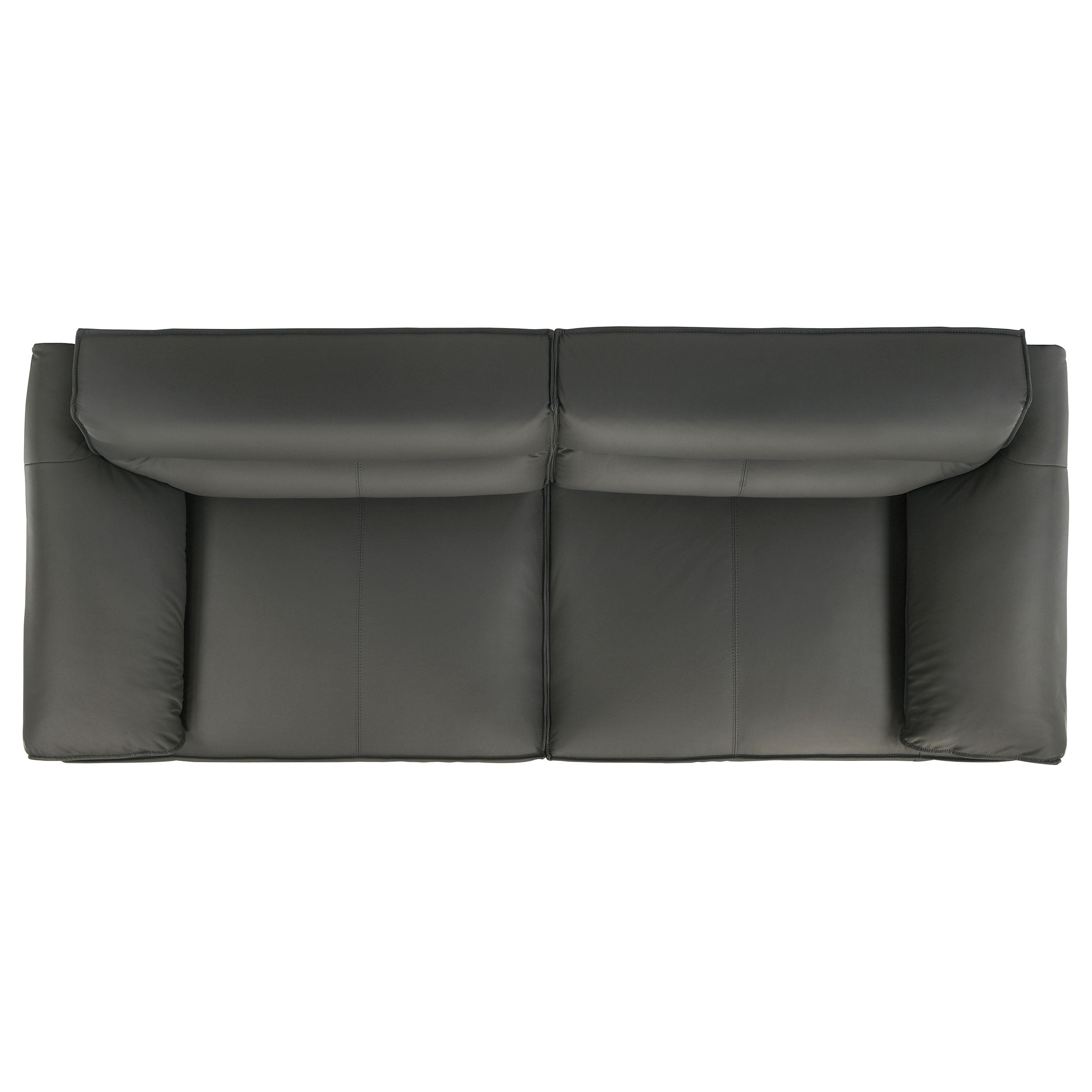 Buxton 2-piece Leather Upholstered Sofa Set Graphite