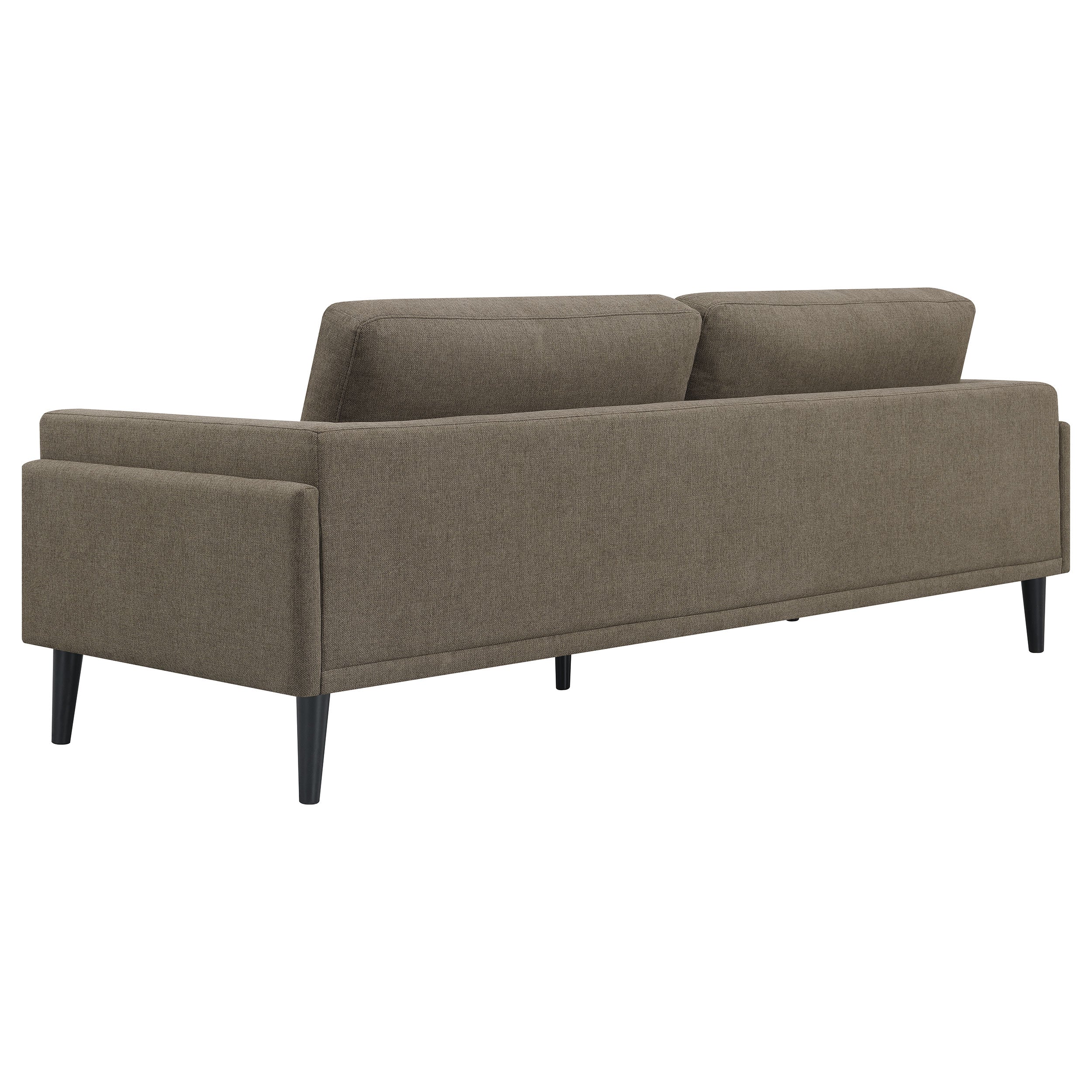 Rilynn  Upholstered Track Arm Sofa Set Brown