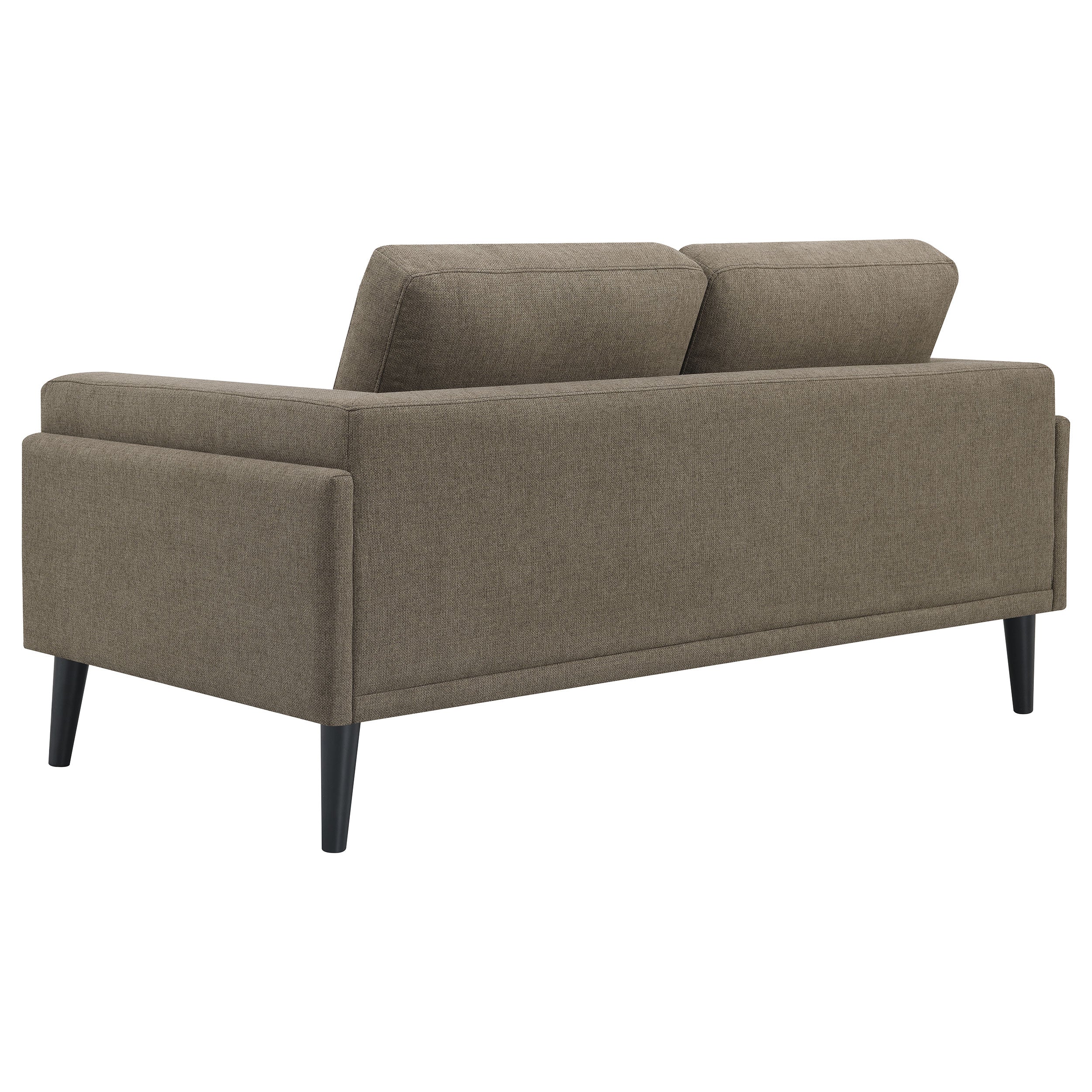 Rilynn  Upholstered Track Arm Sofa Set Brown