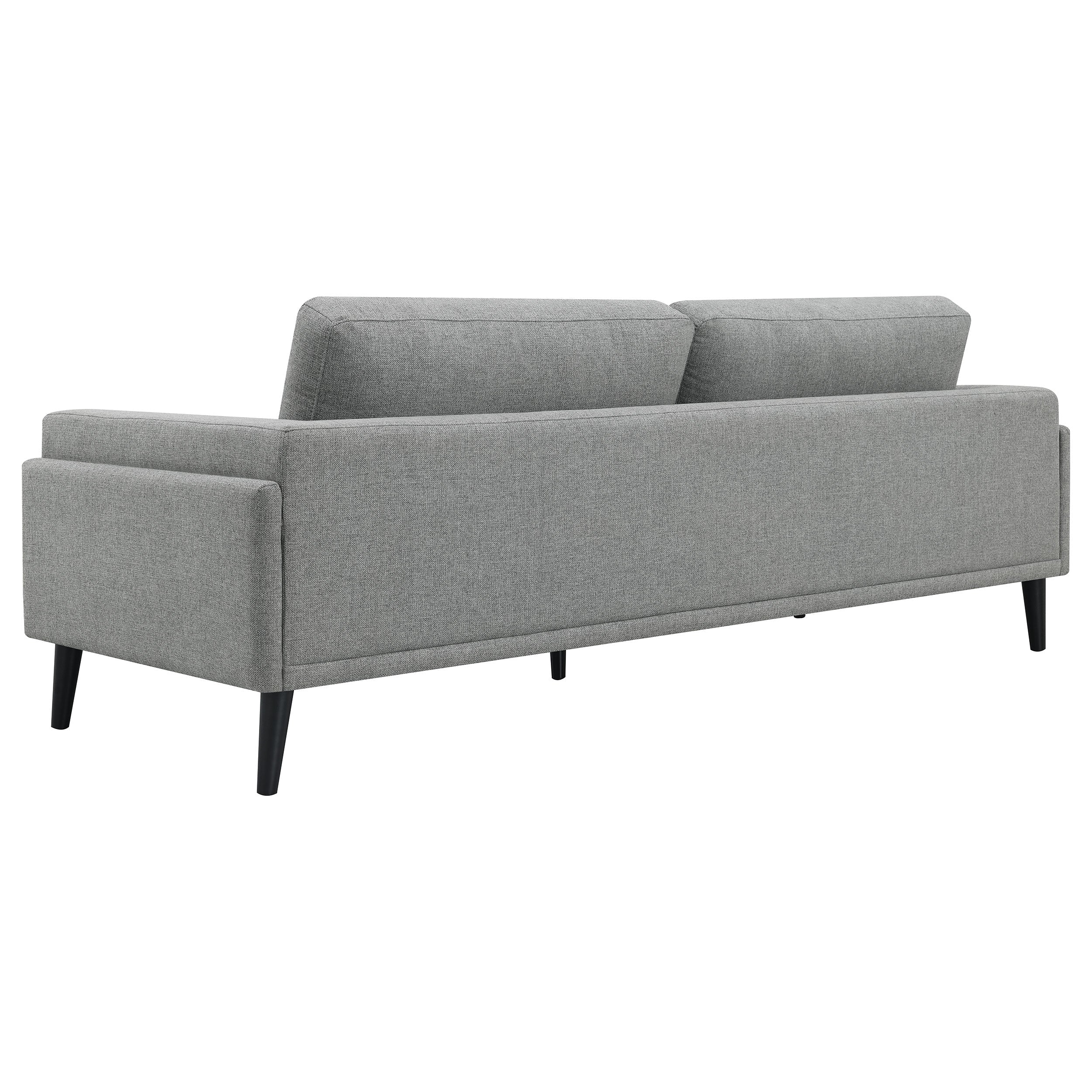 Rilynn  Upholstered Track Arm Sofa Set Brown