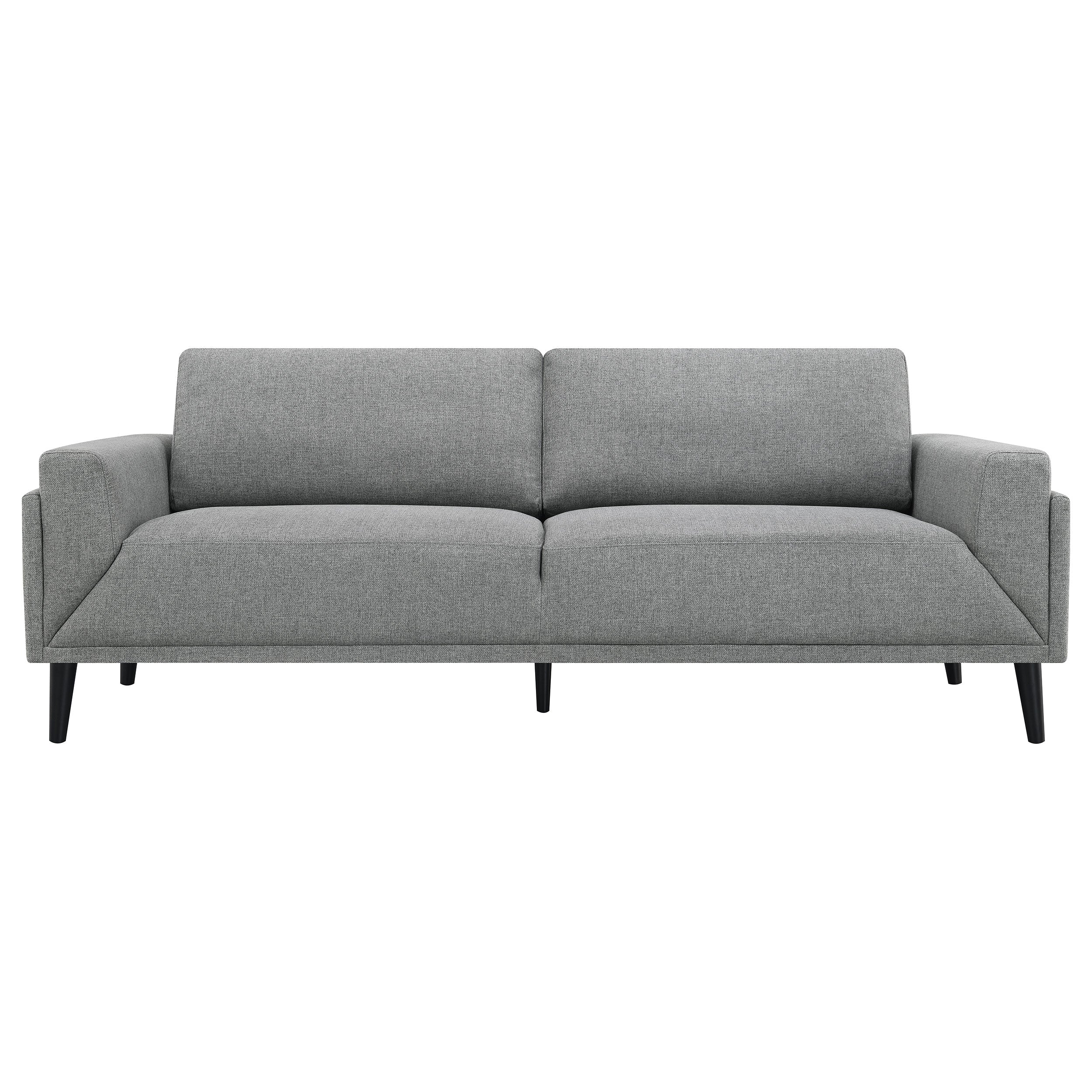Rilynn Upholstered Track Arm Sofa Brown