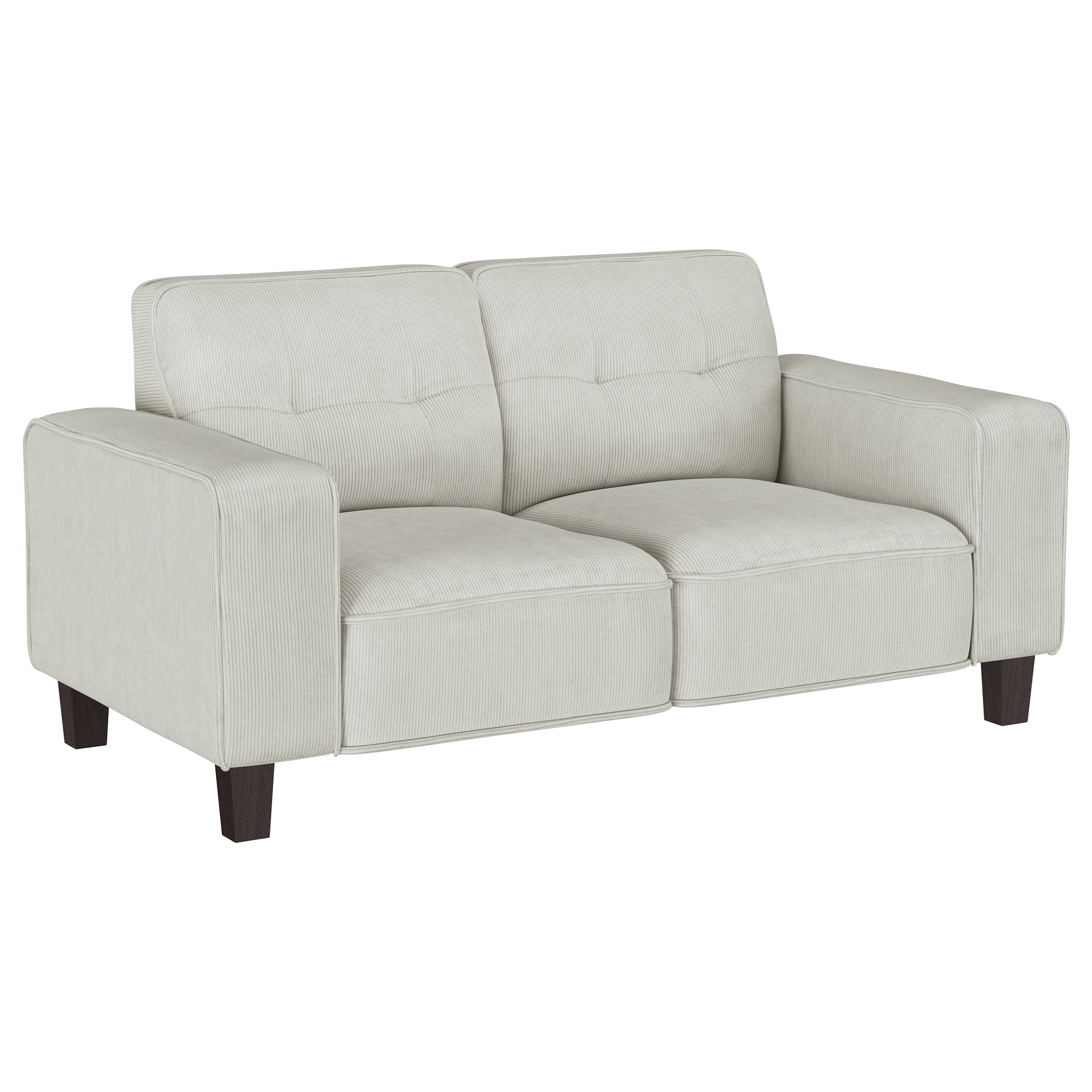 Deerhurst Upholstered Track Arm Sofa Set Greige