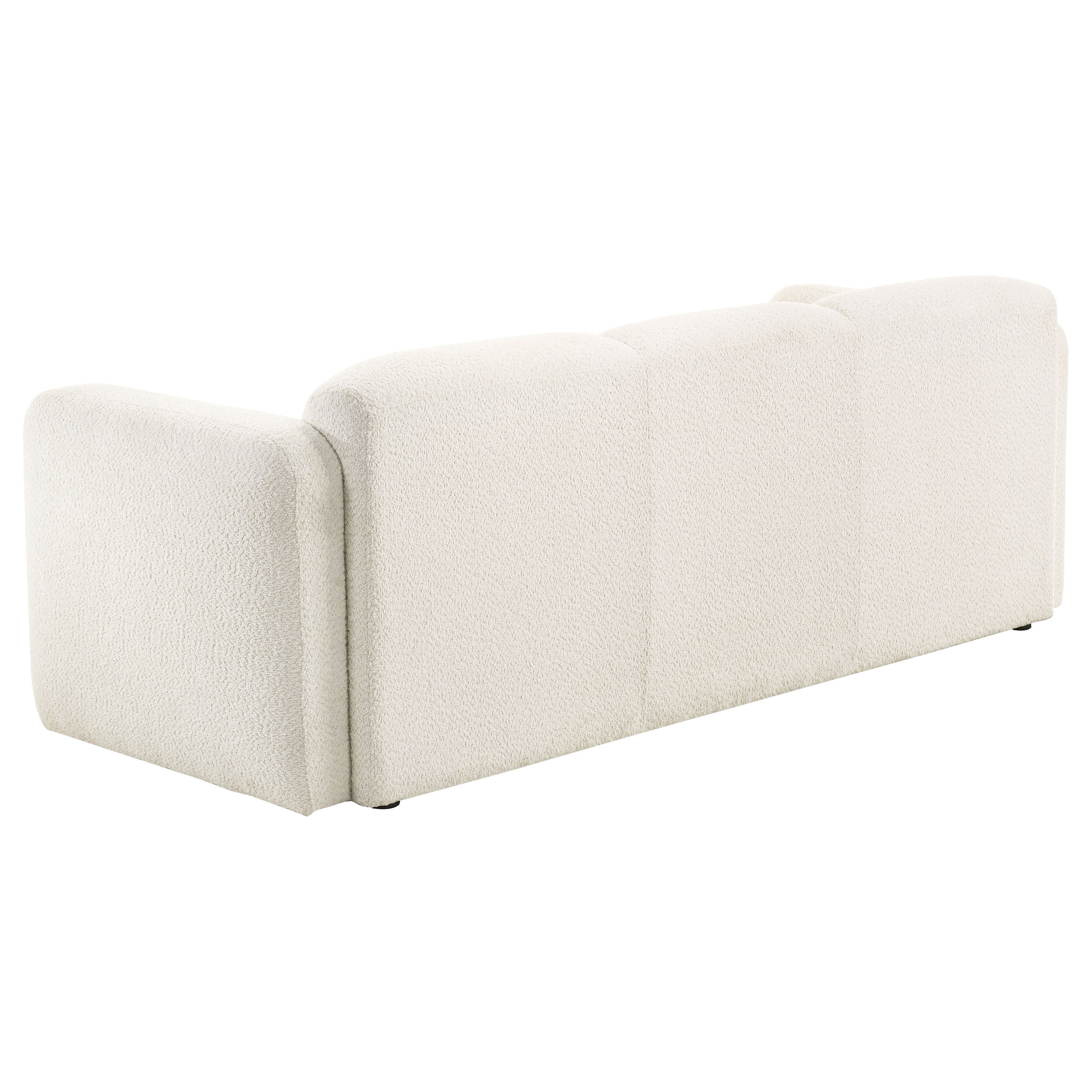 Dorset Upholstered Round Track Arm Sofa Set White