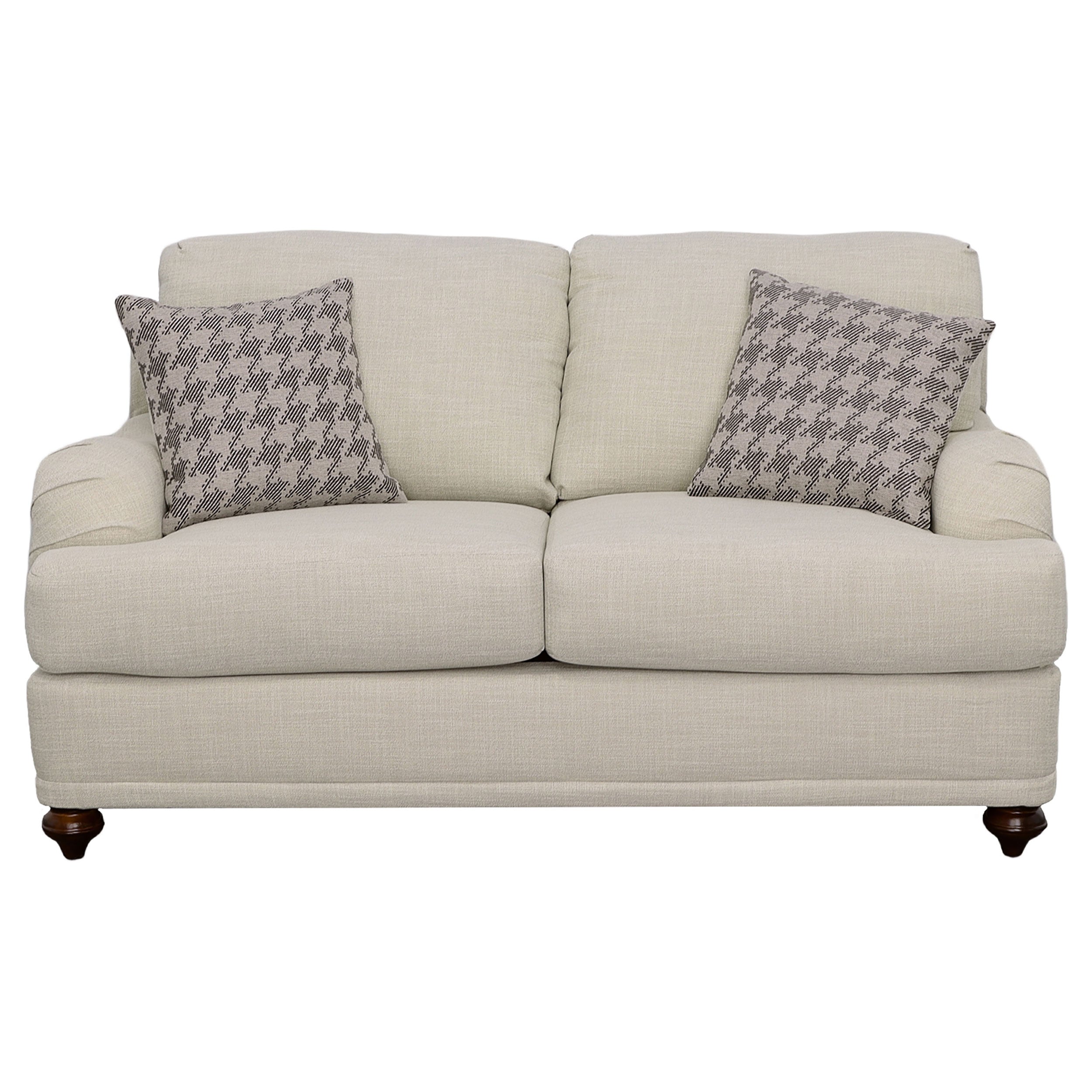 Glenn  Upholstered Sofa Set Light Grey and Blue