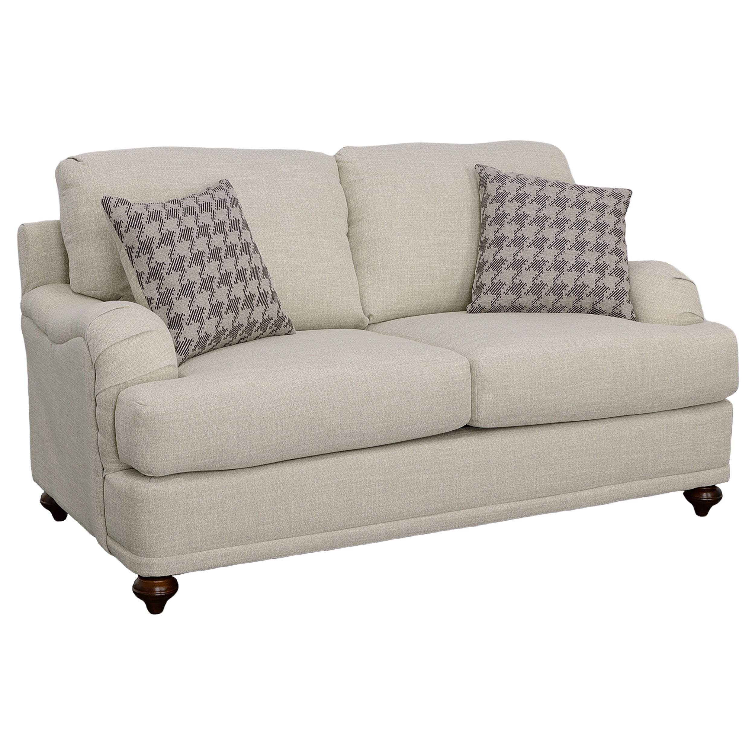 Glenn  Upholstered Sofa Set Light Grey and Blue