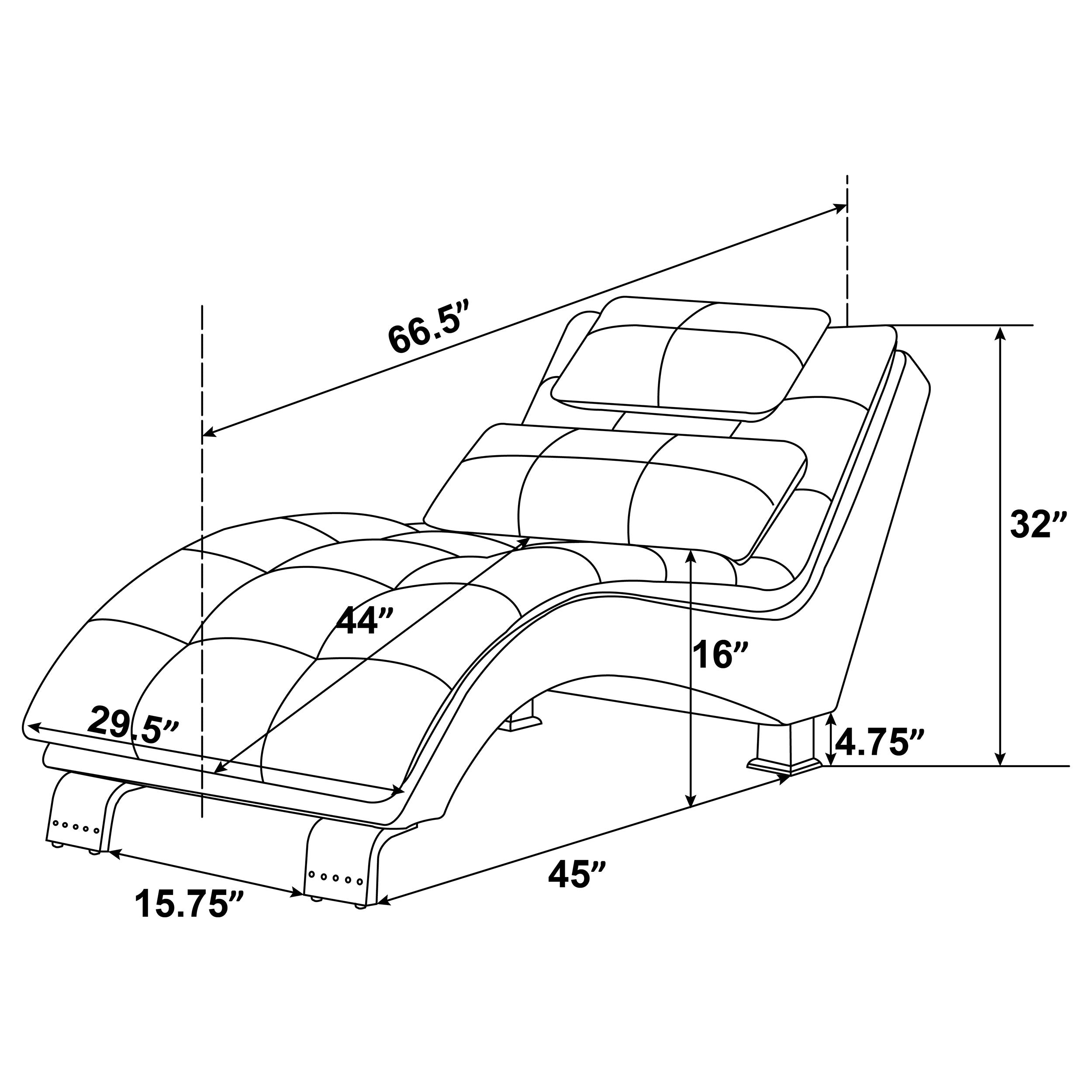 Dilleston Faux Leather Upholstered Tufted Chaise