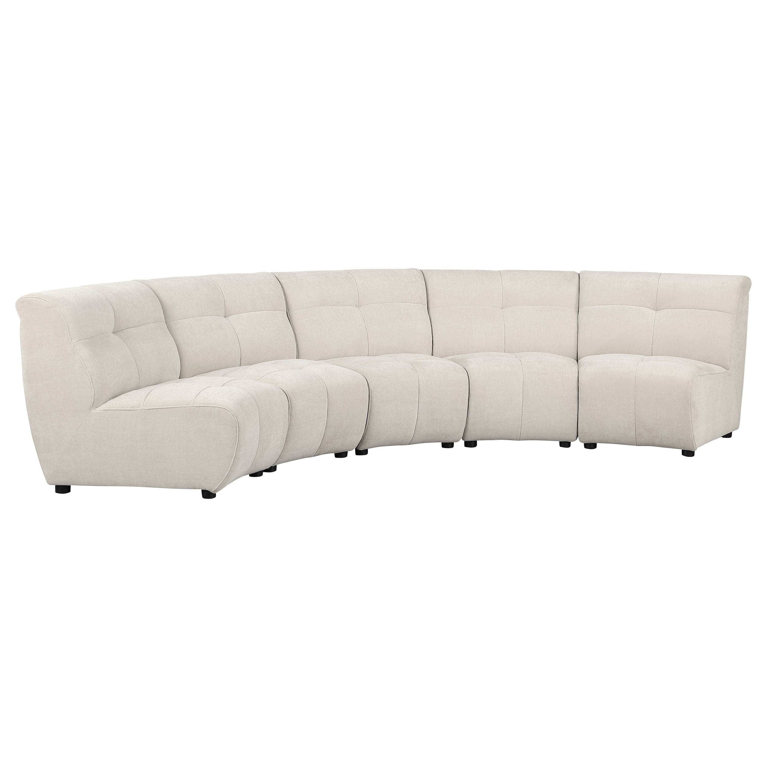 Charlotte  Upholstered Modular Sectional Sofa Ivory