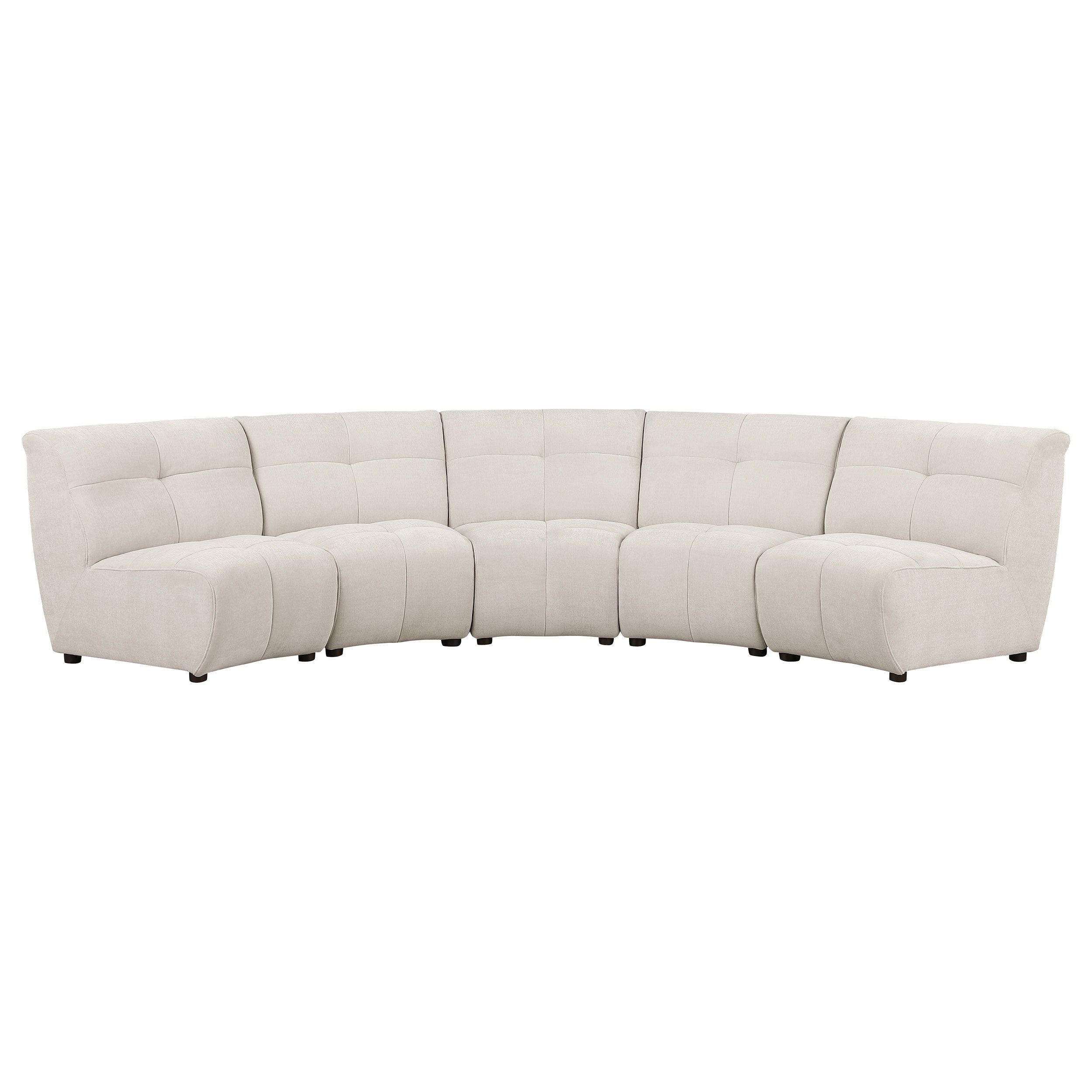Charlotte Upholstered Modular Sectional Sofa Ivory