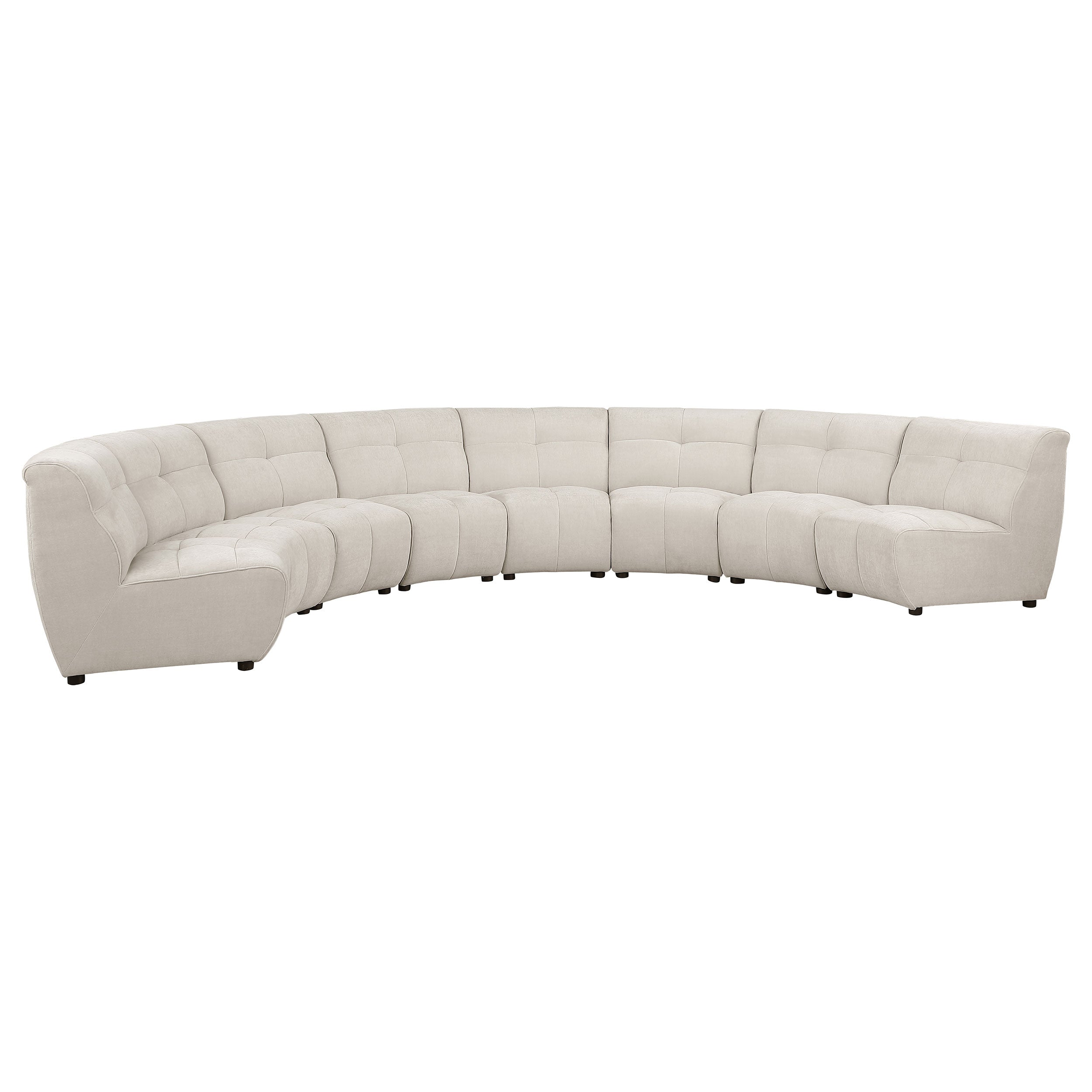 Charlotte  Upholstered Modular Sectional Sofa Ivory