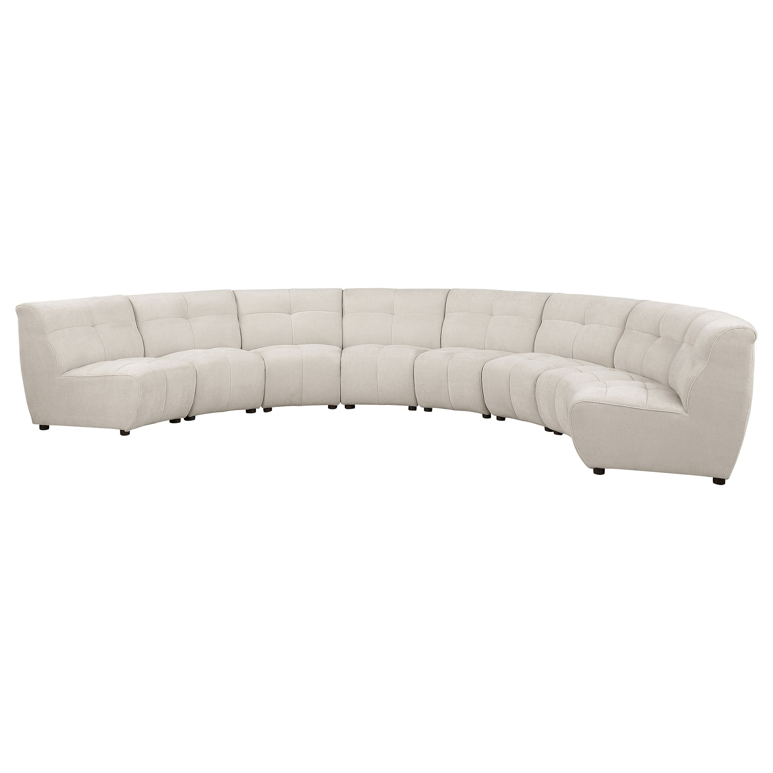 Charlotte Upholstered Modular Sectional Sofa Ivory