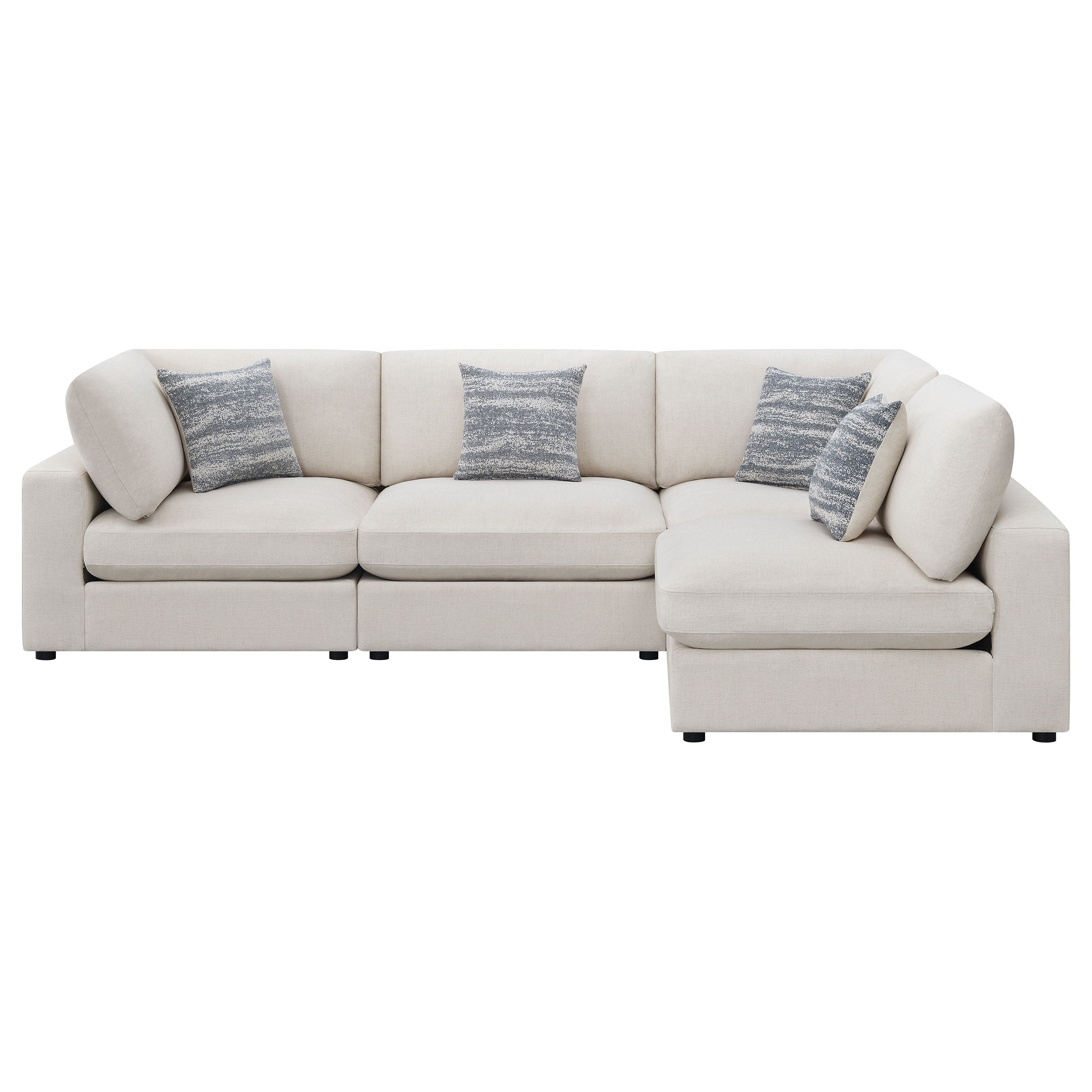 Serene  Upholstered Modular Sectional Sofa Beige
