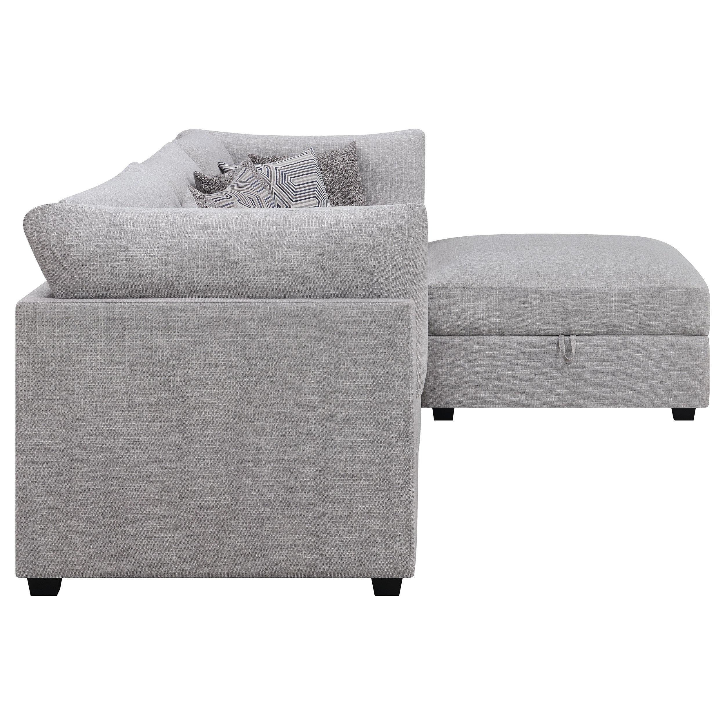 Cambria Upholstered Modular Sectional Sofa Grey