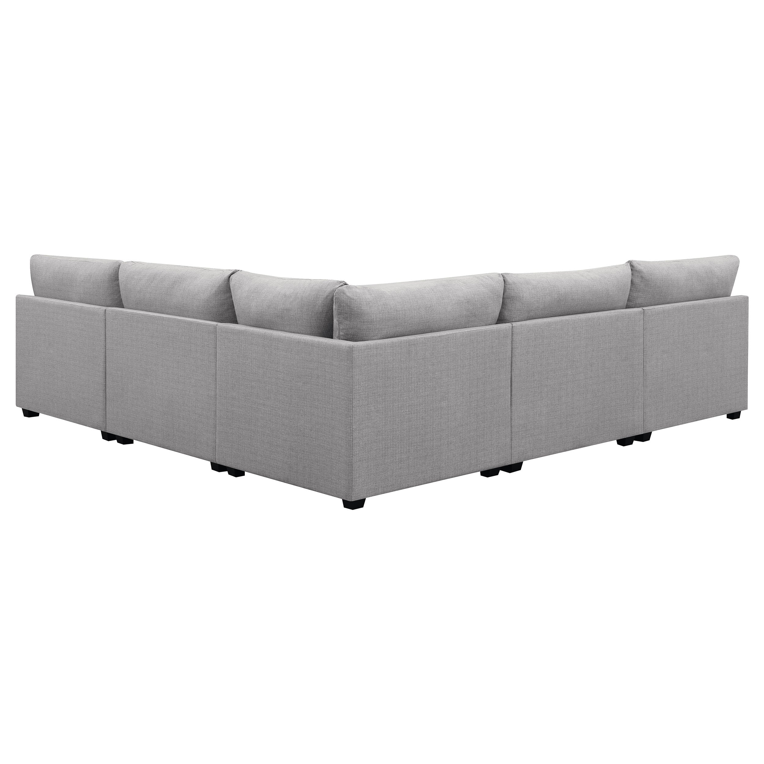 Cambria Upholstered Modular Sectional Sofa Grey