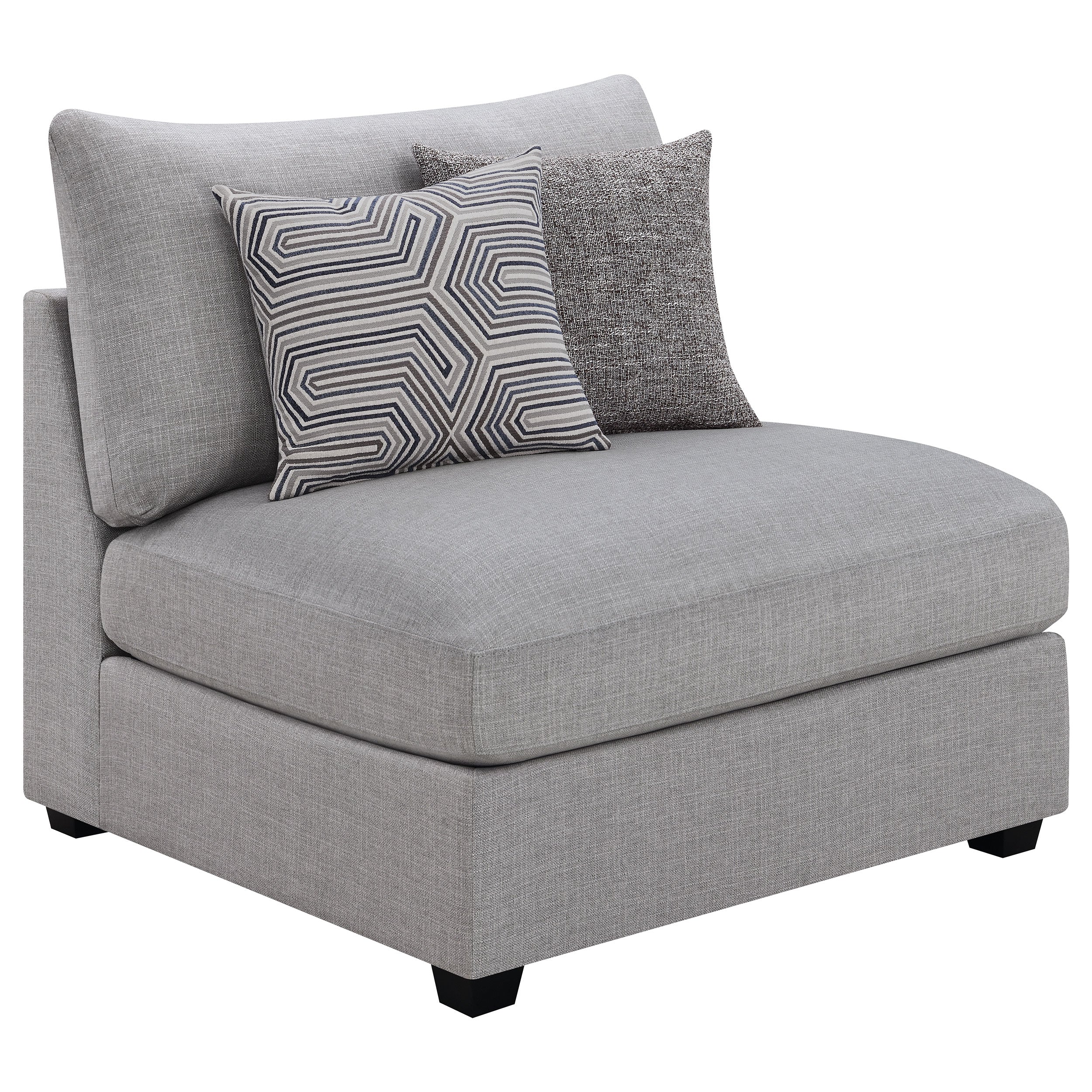 Cambria Upholstered Modular Sectional Sofa Grey