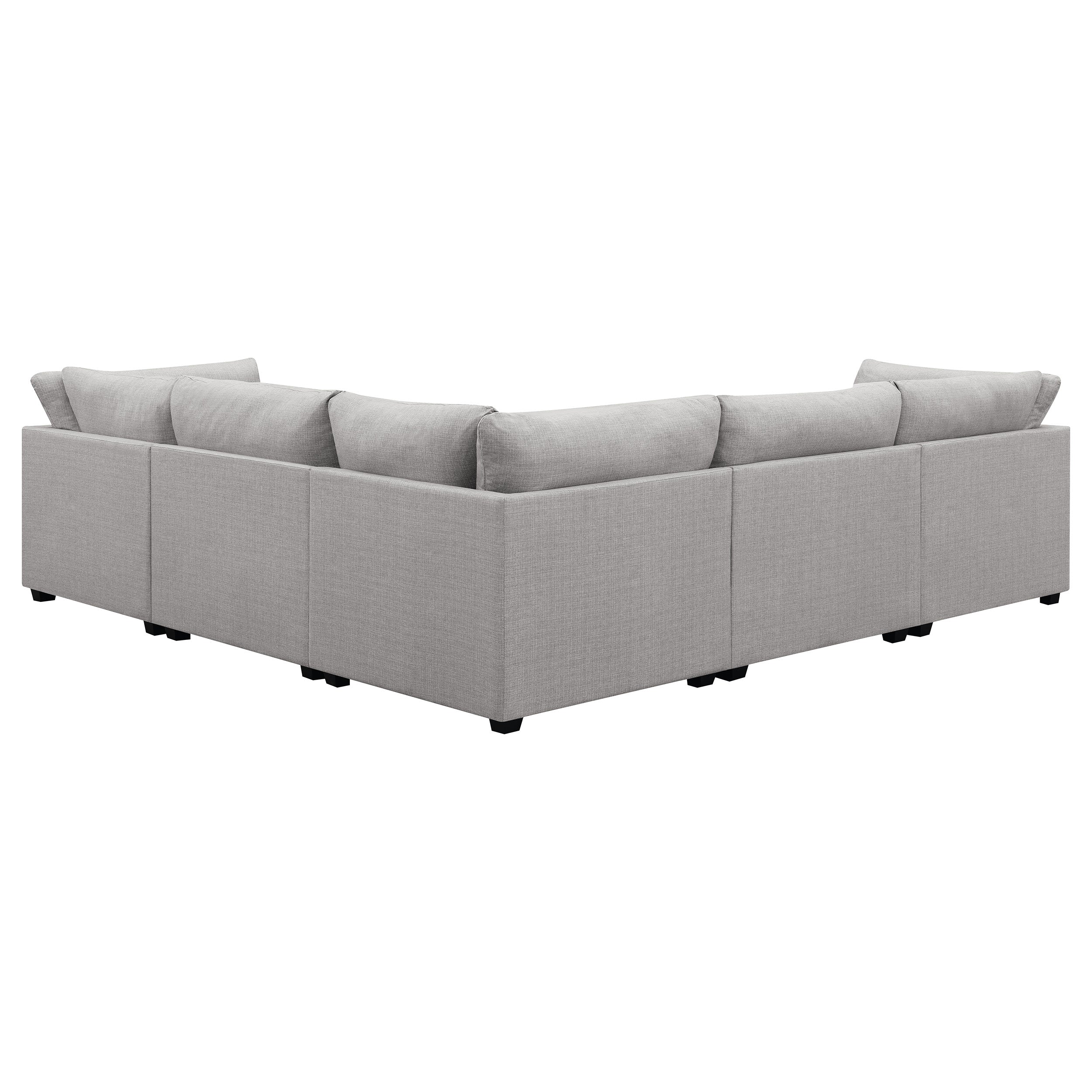 Cambria Upholstered Modular Sectional Sofa Grey