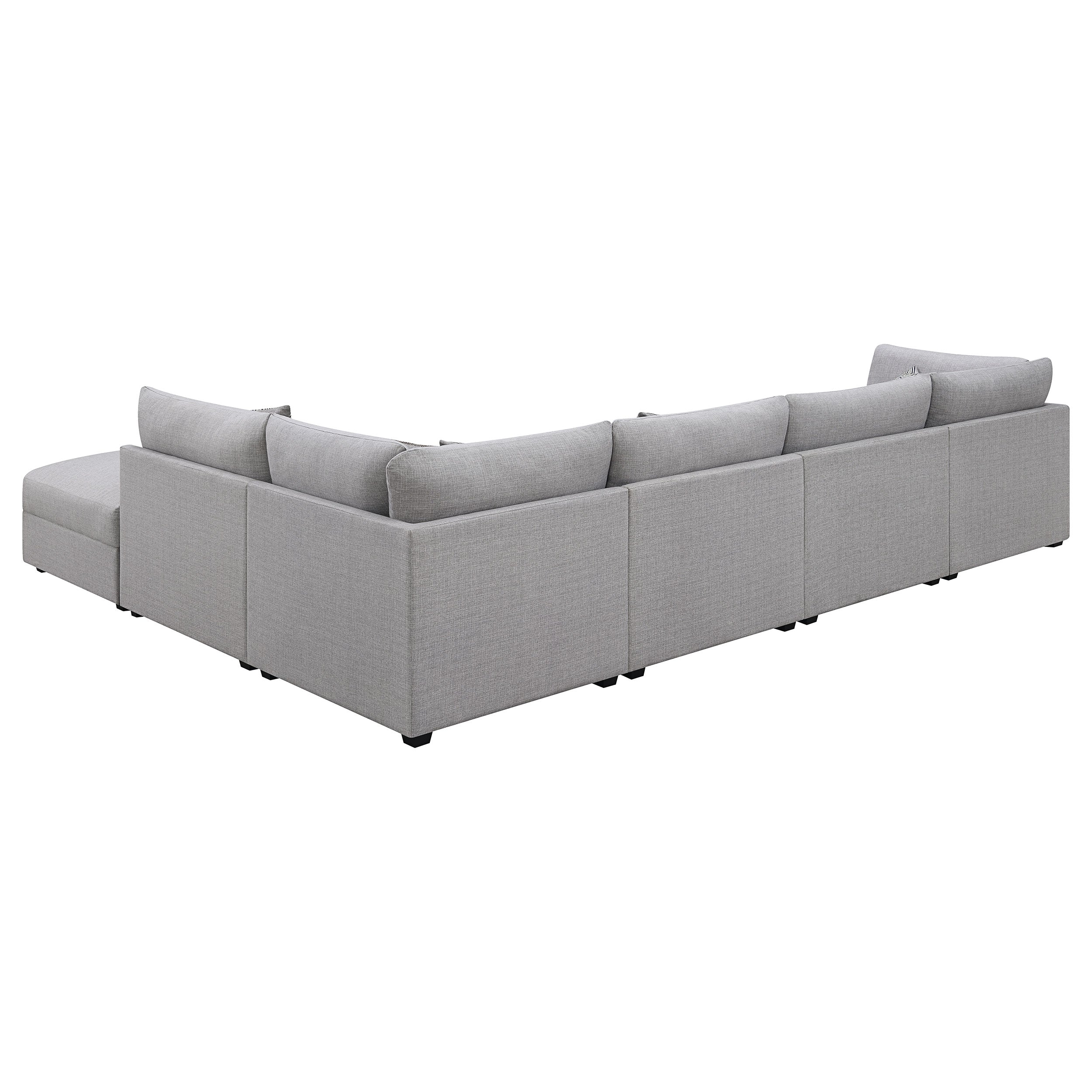 Cambria Upholstered Modular Sectional Sofa Grey
