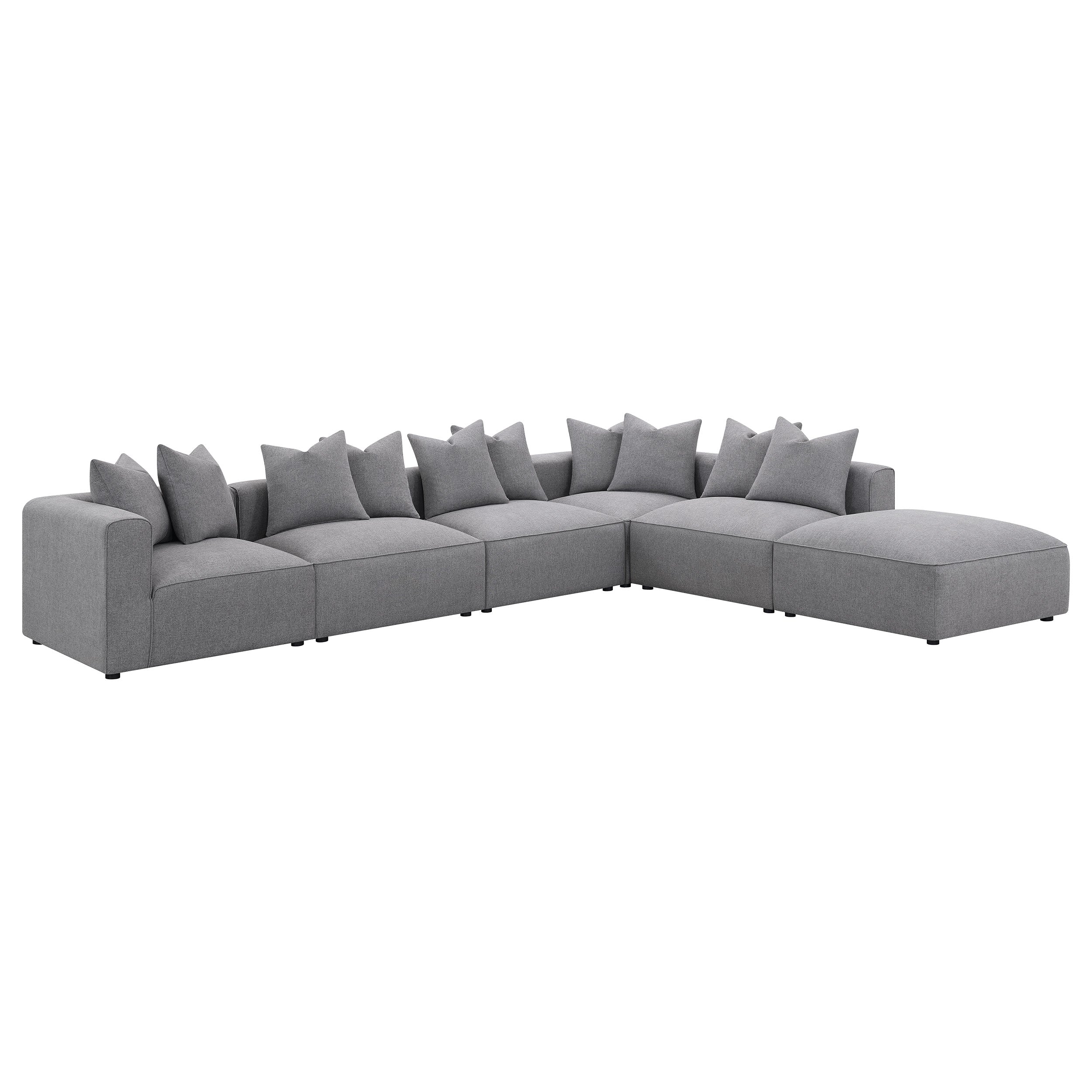 Jennifer  Upholstered Modular Sectional Grey