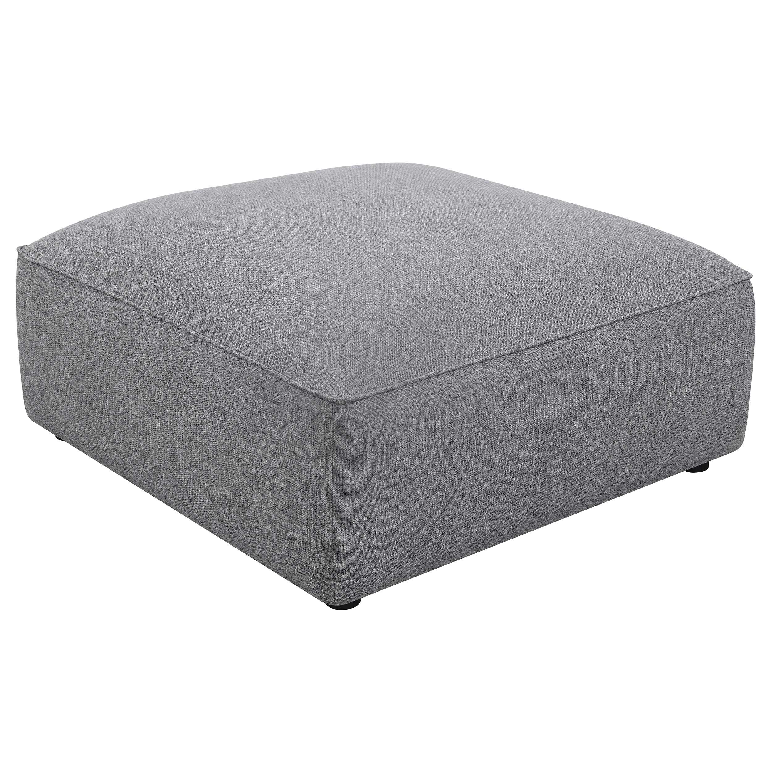 Seccional modular Jennifer de 6 piezas con asiento ajustado, color gris