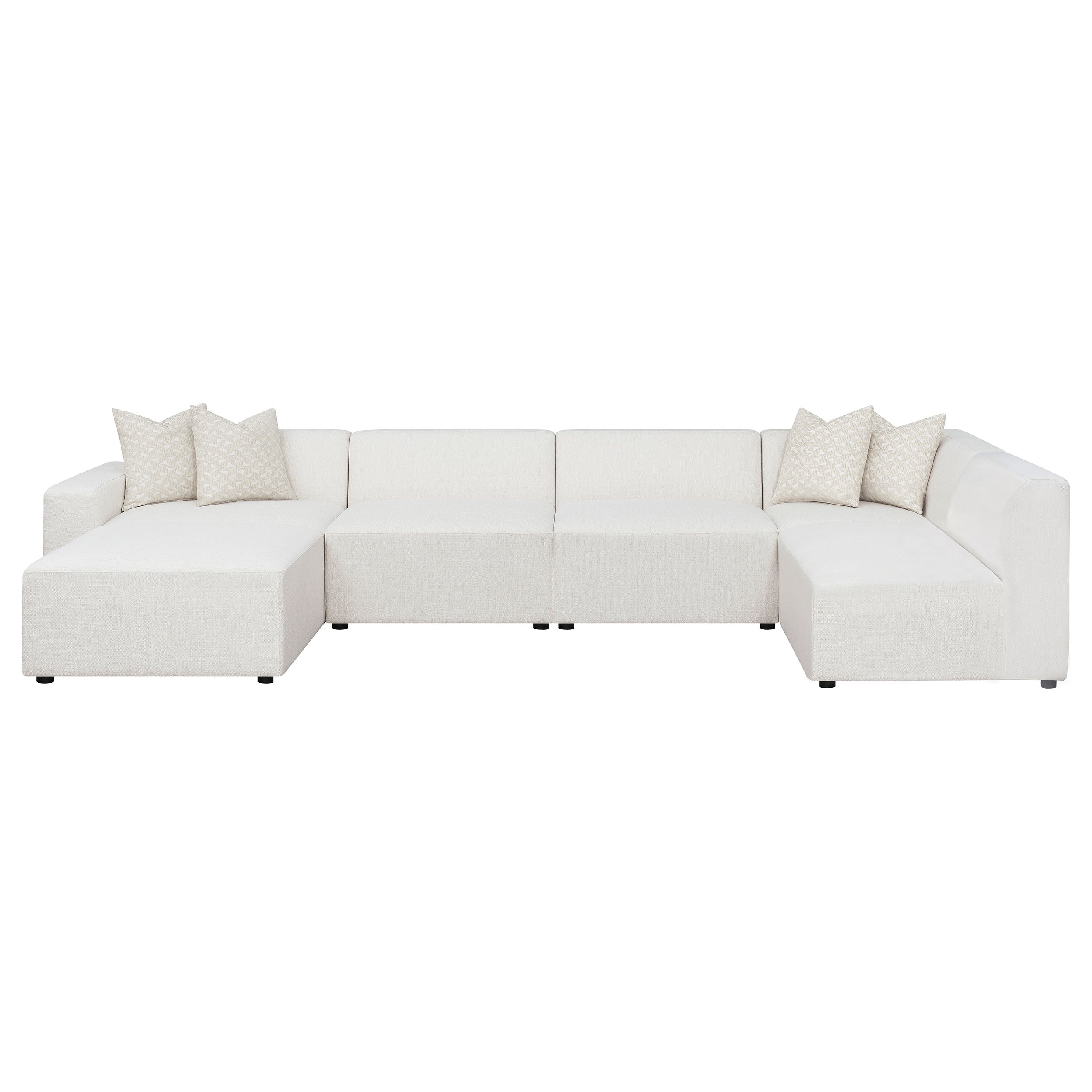 Freddie  Upholstered Modular Sectional Sofa Pearl
